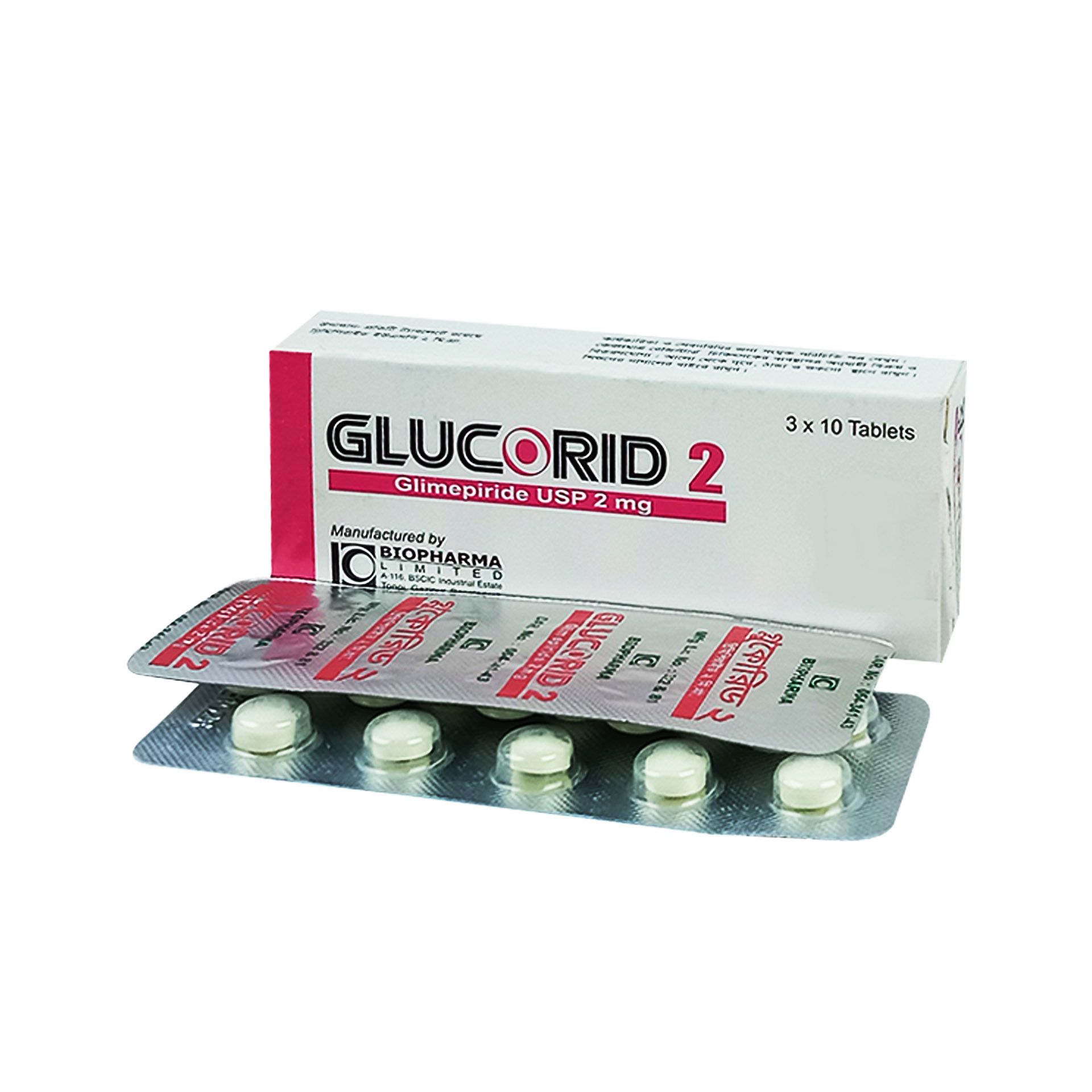 Glucorid 2mg Tablet