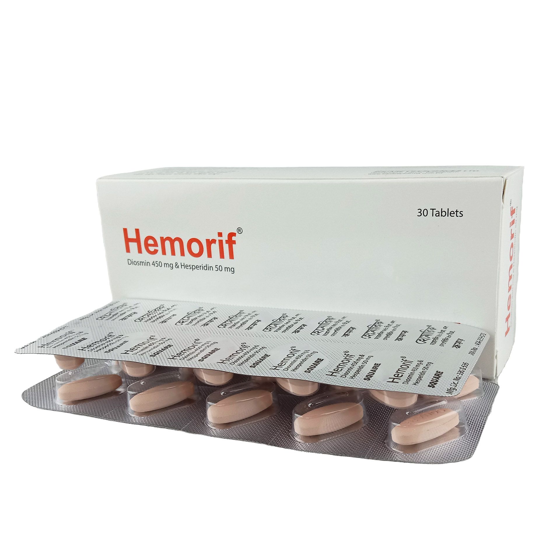 Hemorif 500 450mg+50mg Tablet
