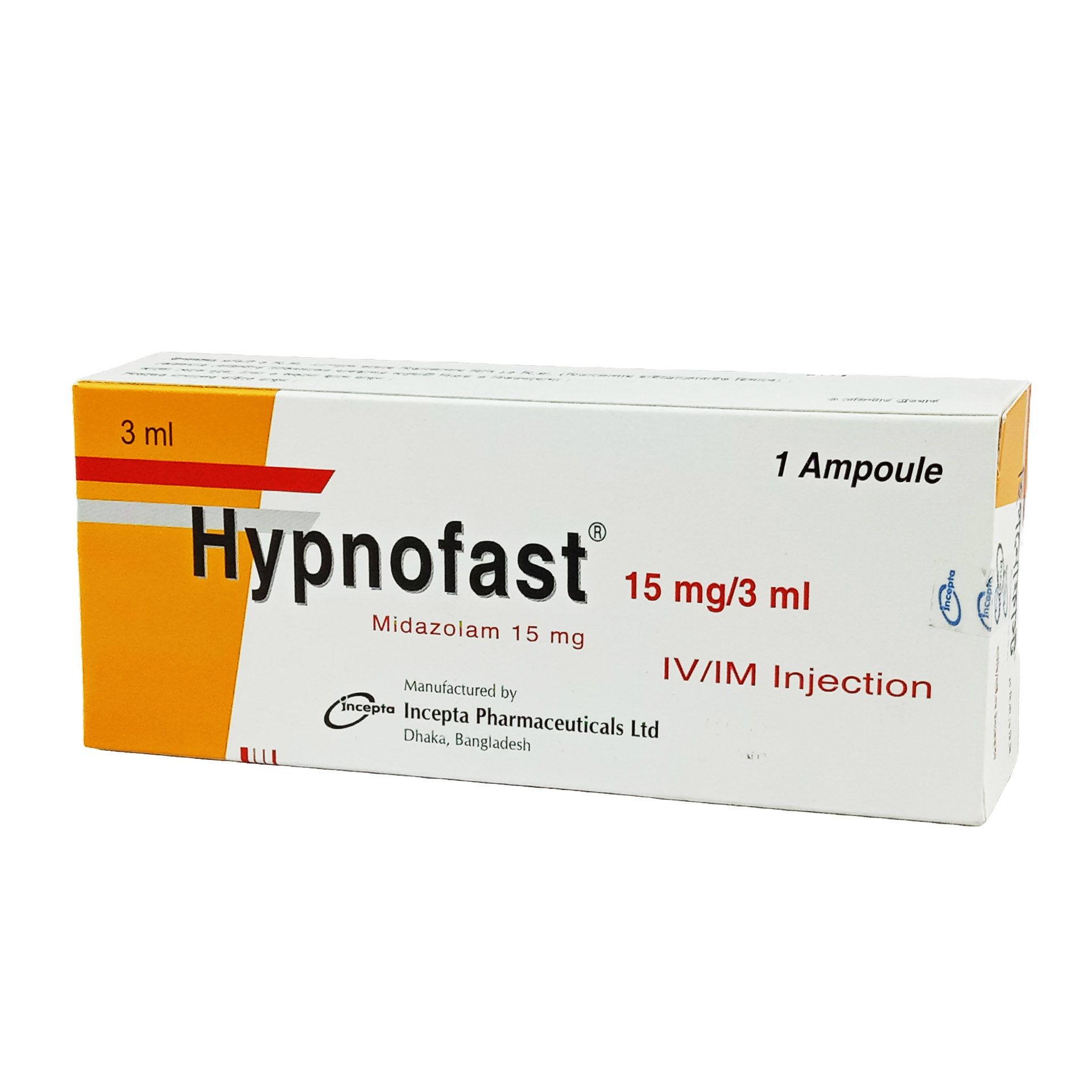 Hypnofast 15mg/3ml Injection