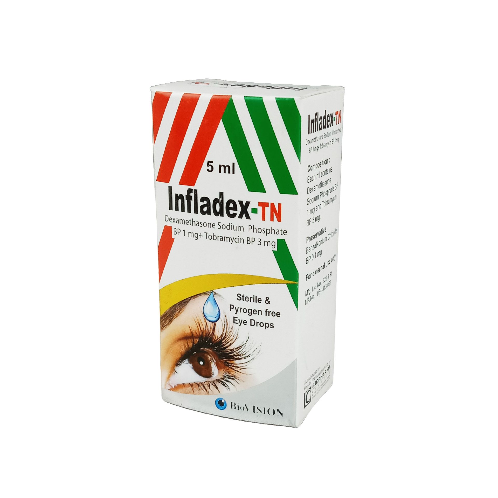 Infladex-TN 0.1%+0.3% Eye Drop