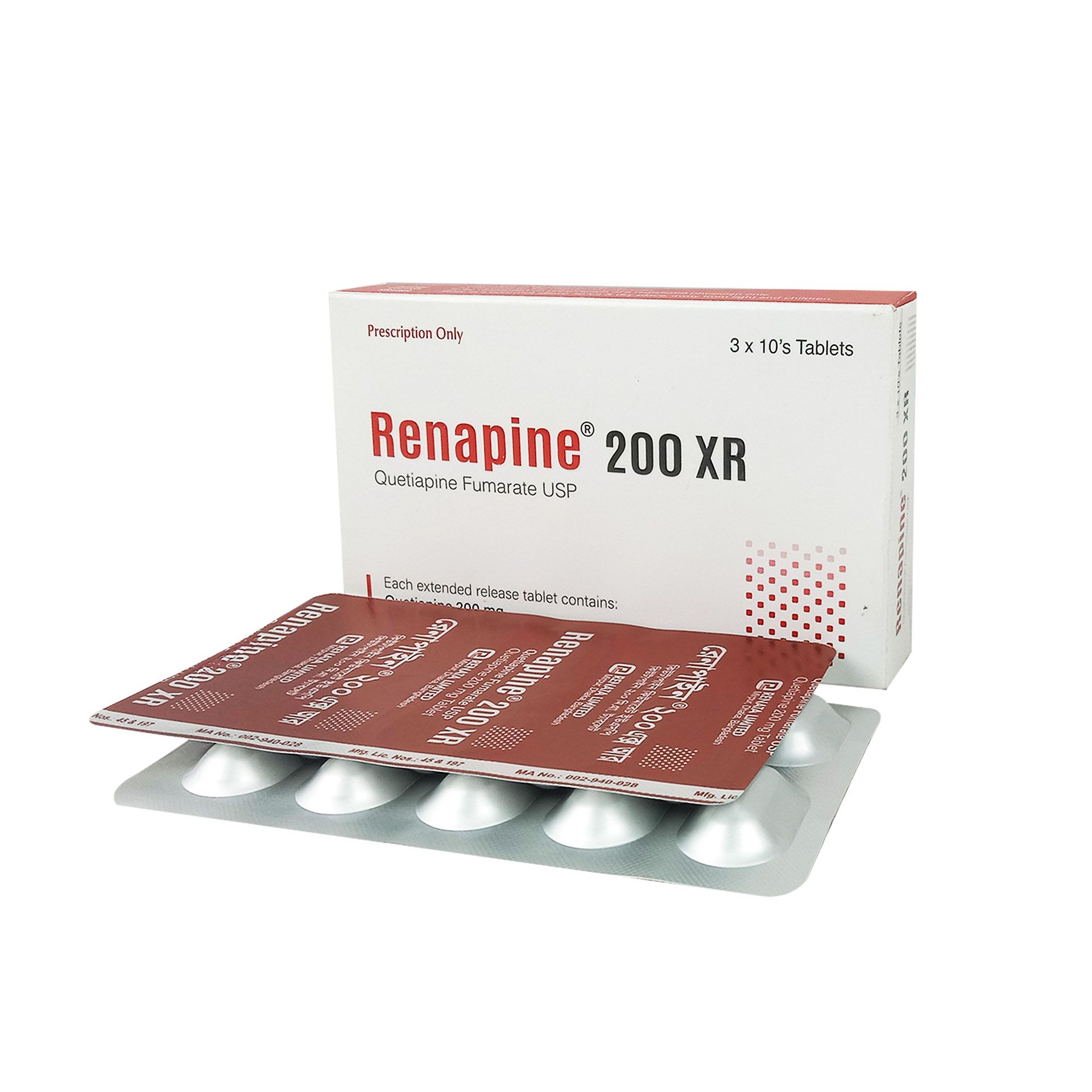 Renapine XR 200mg Tablet