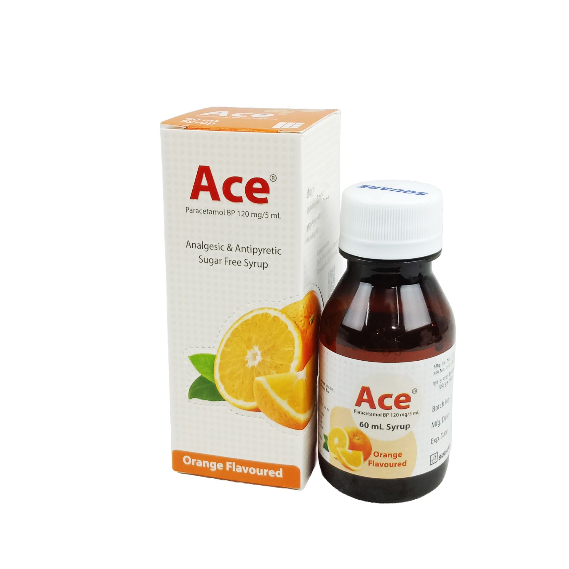 Ace (Orange) 120mg/5ml syrup