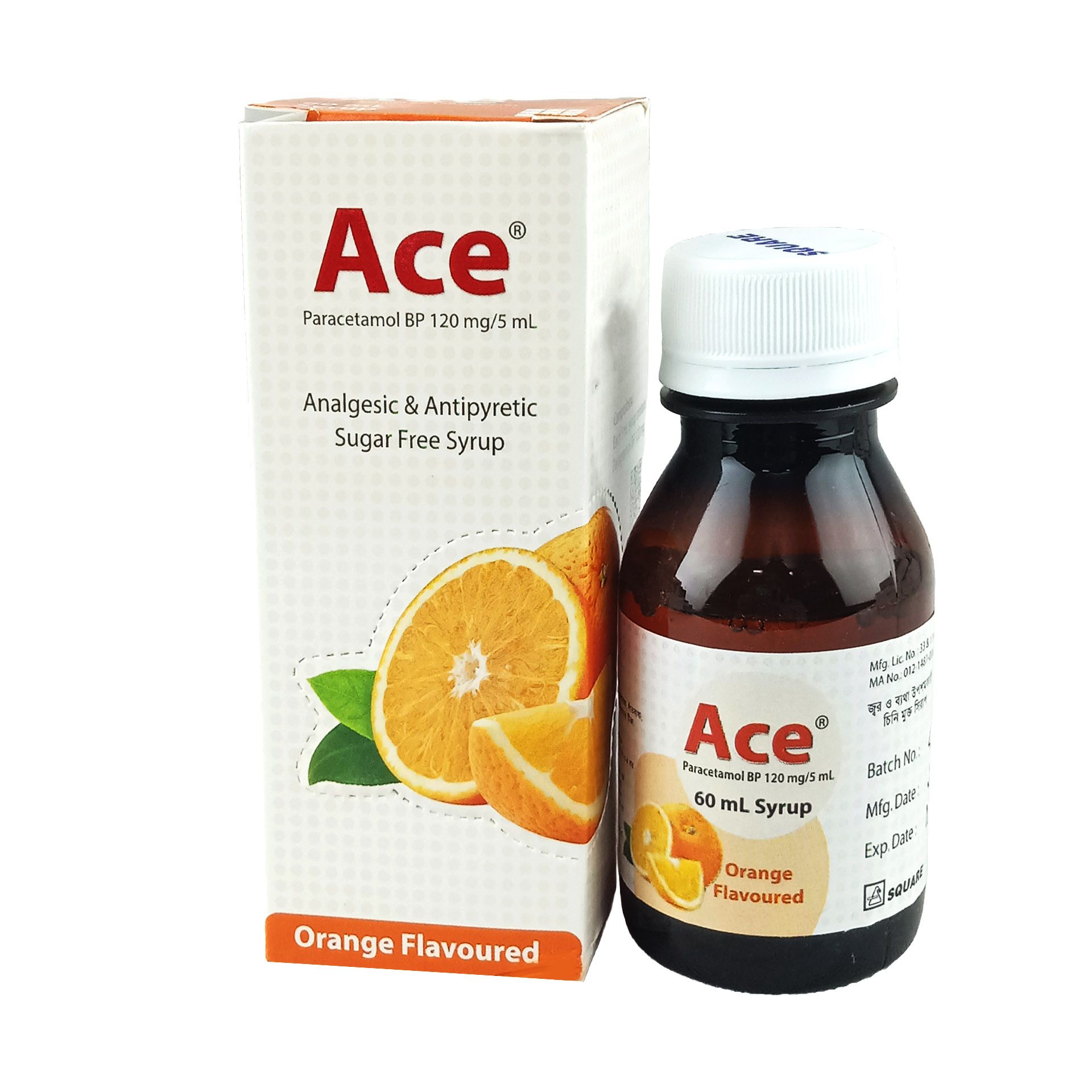 Ace (Orange) 120mg/5ml syrup