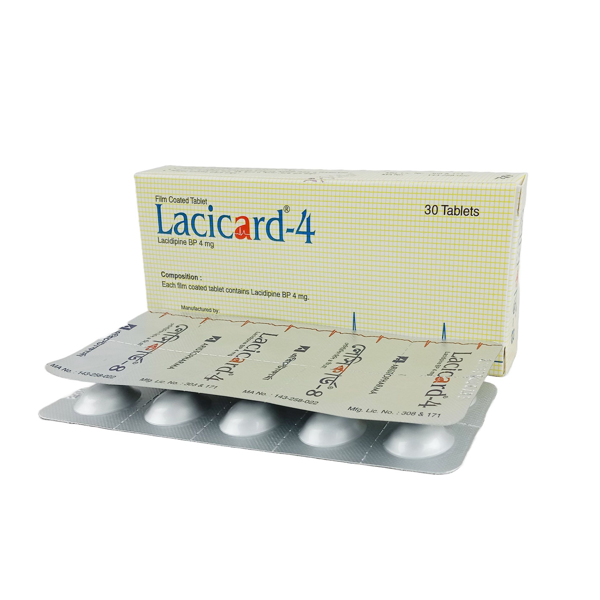 Lacicard 4mg Tablet