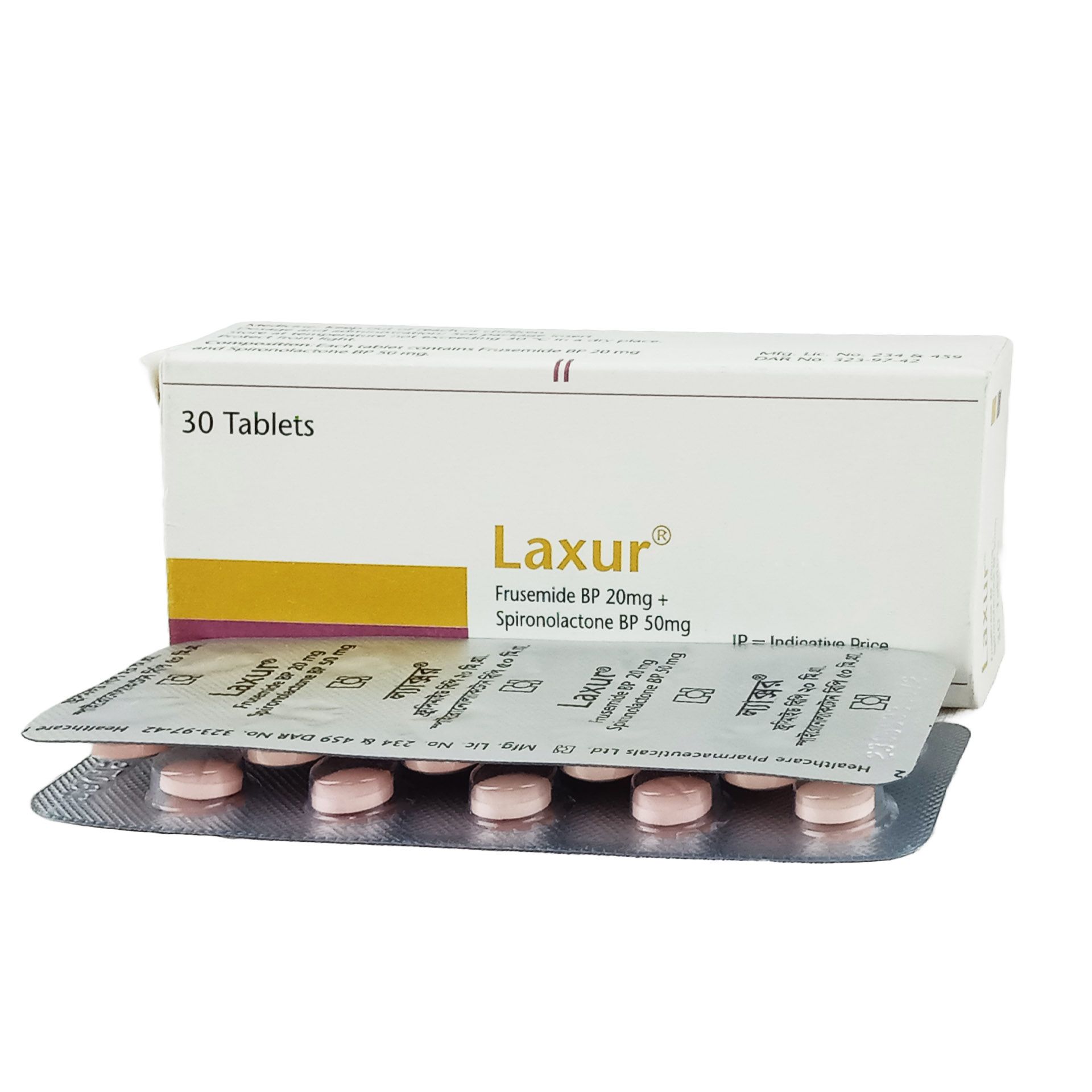 Laxur 20/50 20mg+50mg Tablet