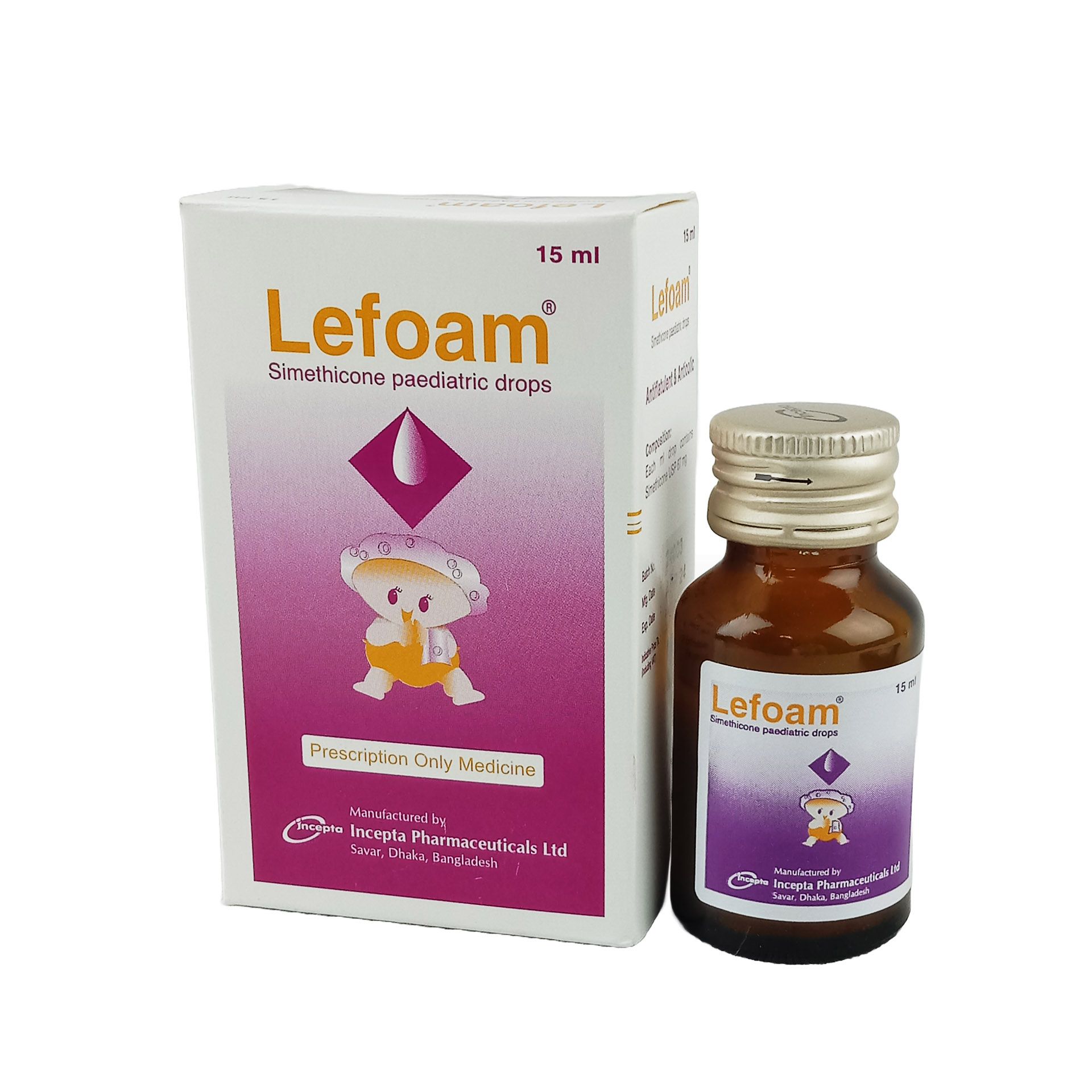 Lefoam 67mg/ml Pediatric Drops
