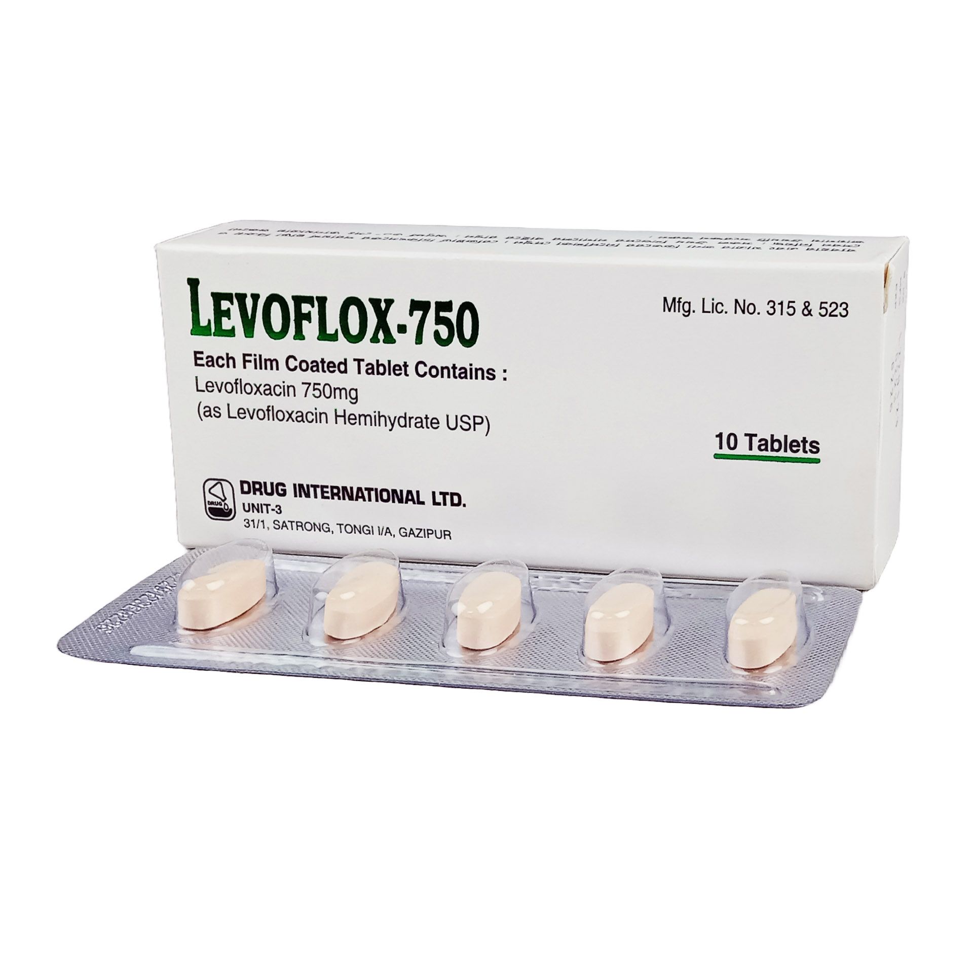 Levoflox 750mg Tablet