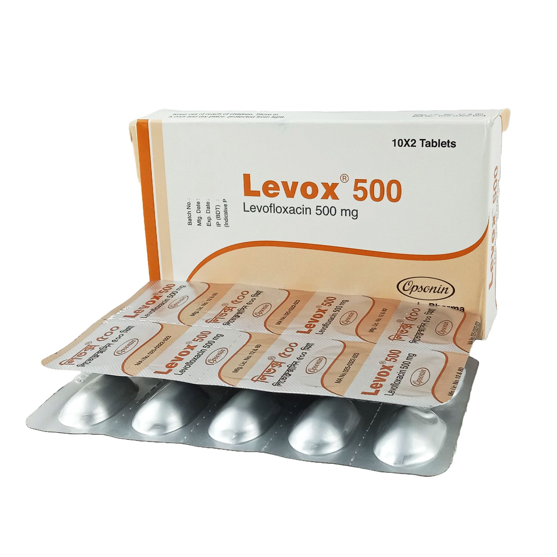 Levox 500mg Tablet