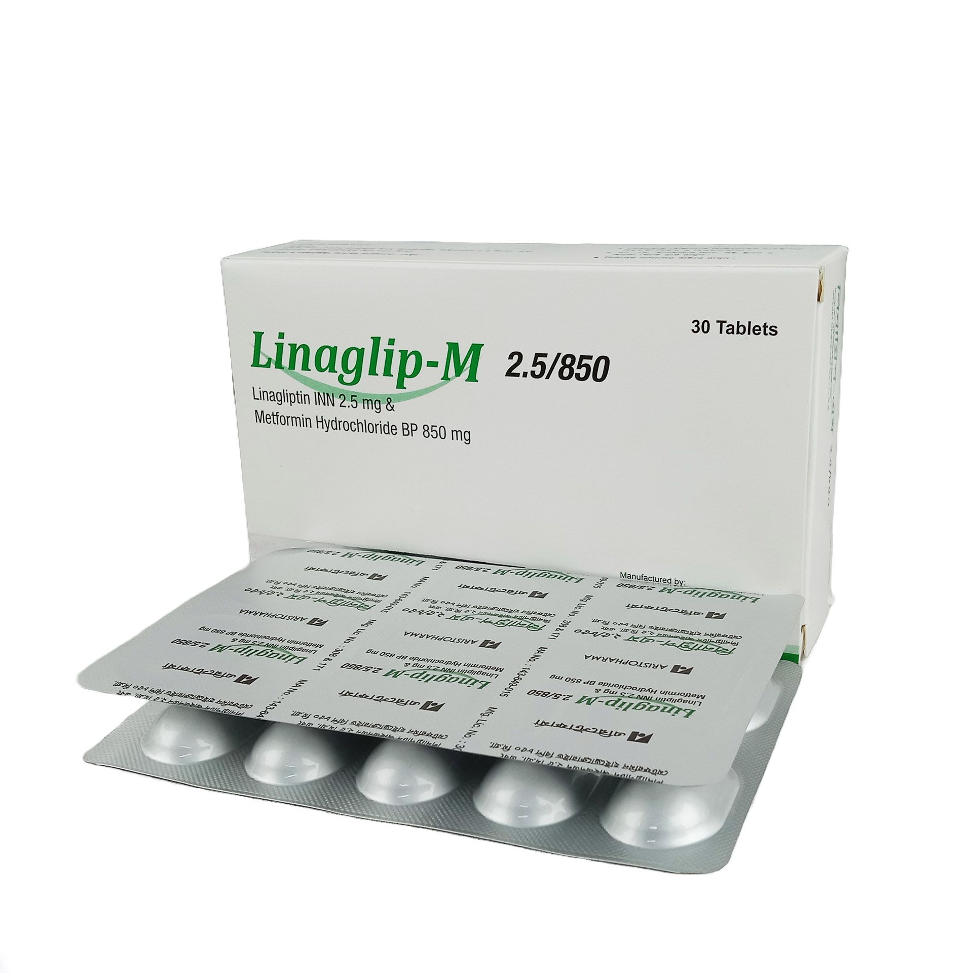 Linaglip M 850 2.5mg+850mg Tablet