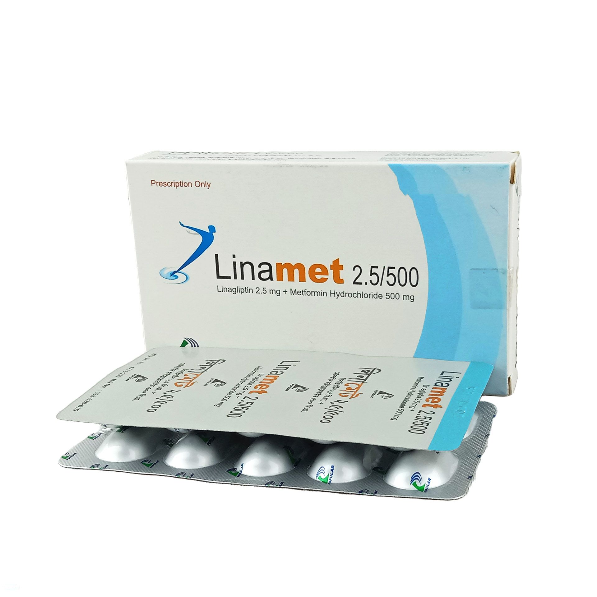 Linamet 500 2.5mg+500mg Tablet