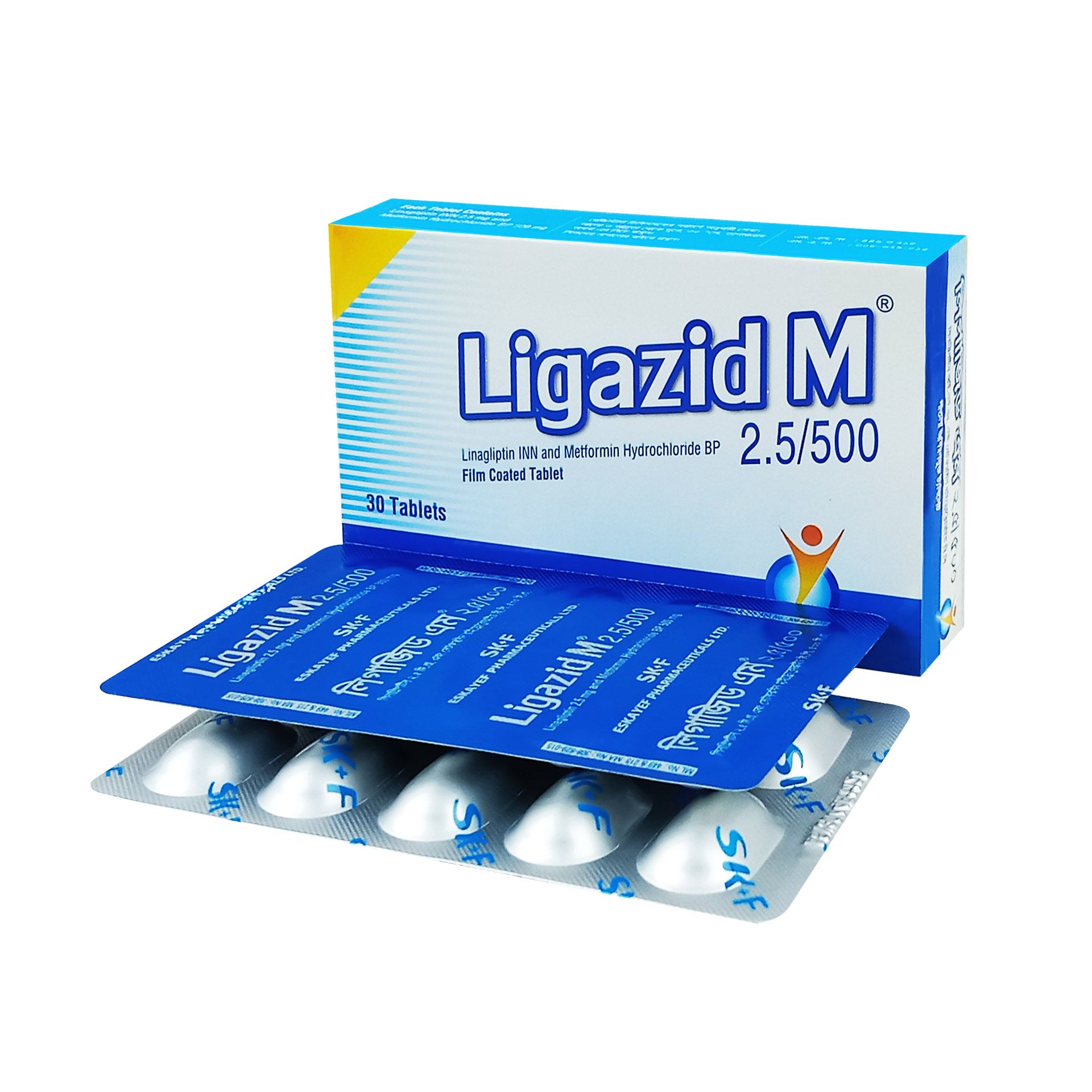 Ligazid M 500 2.5mg+500mg Tablet