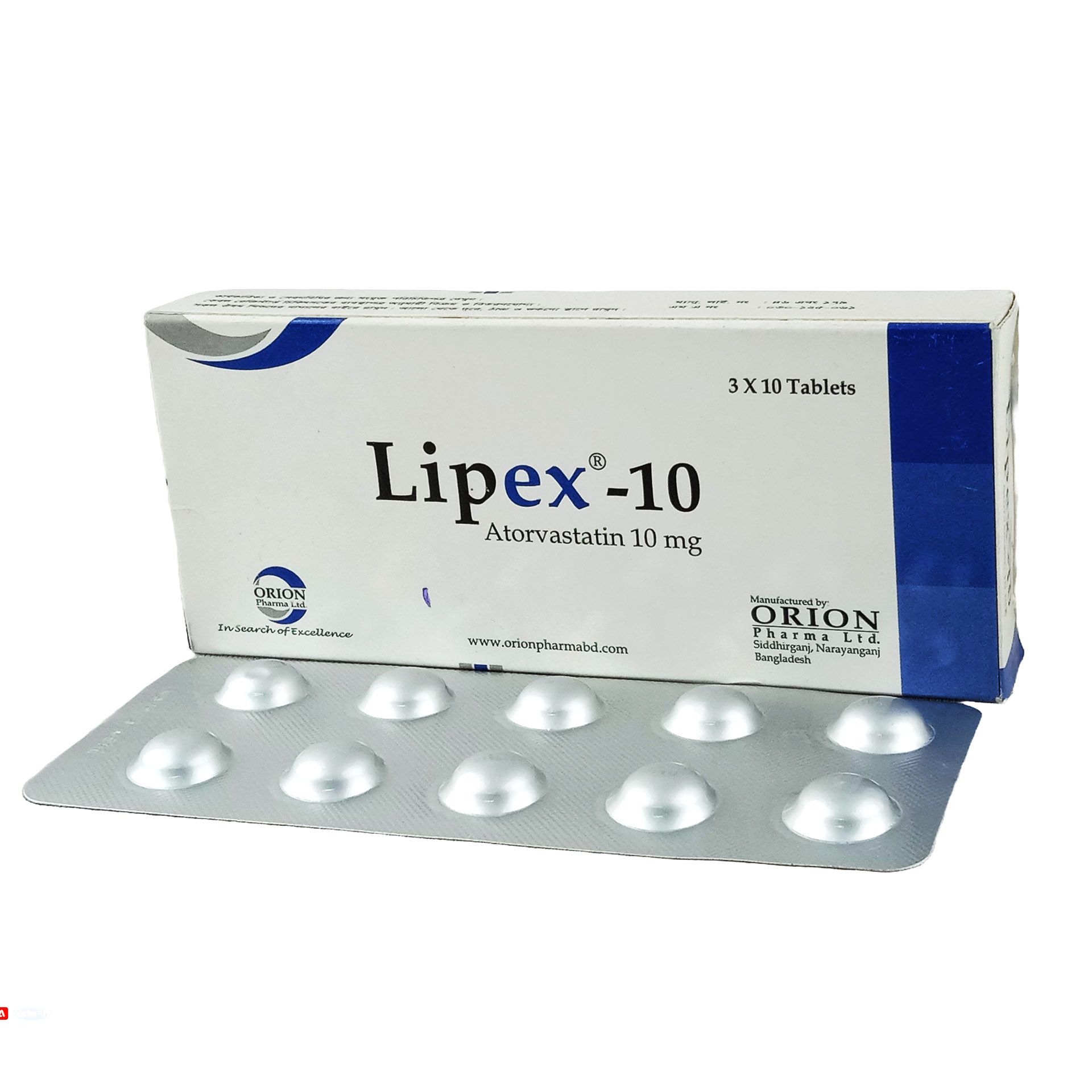 Lipex 10mg Tablet