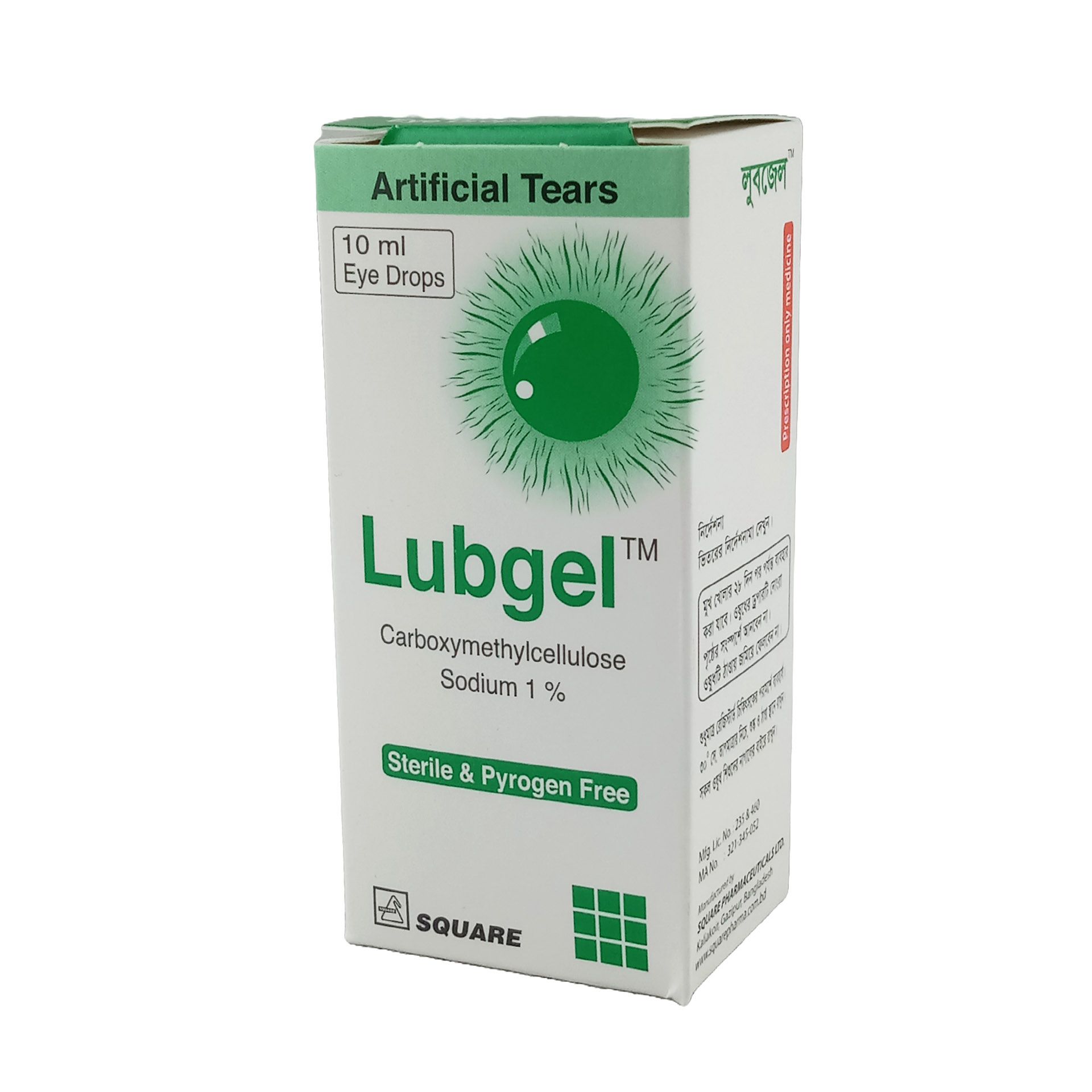 Lubgel 1% 10mg/ml Eye Drop