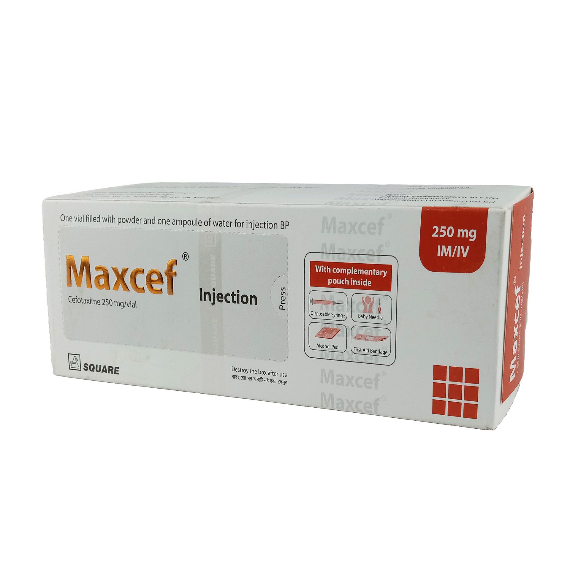 Maxcef IV/IM 250mg/vial Injection