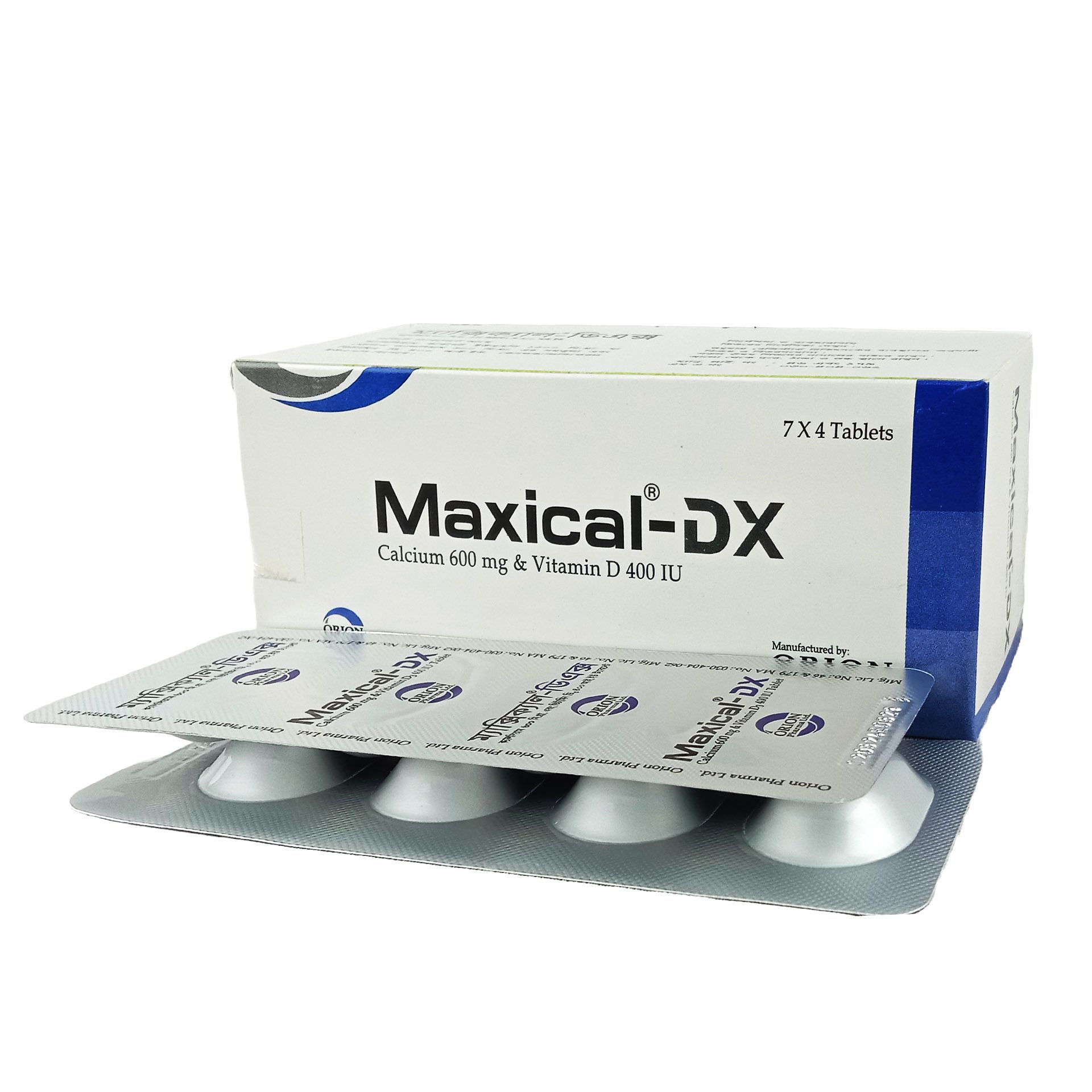 Maxical-DX 600mg+400IU Tablet