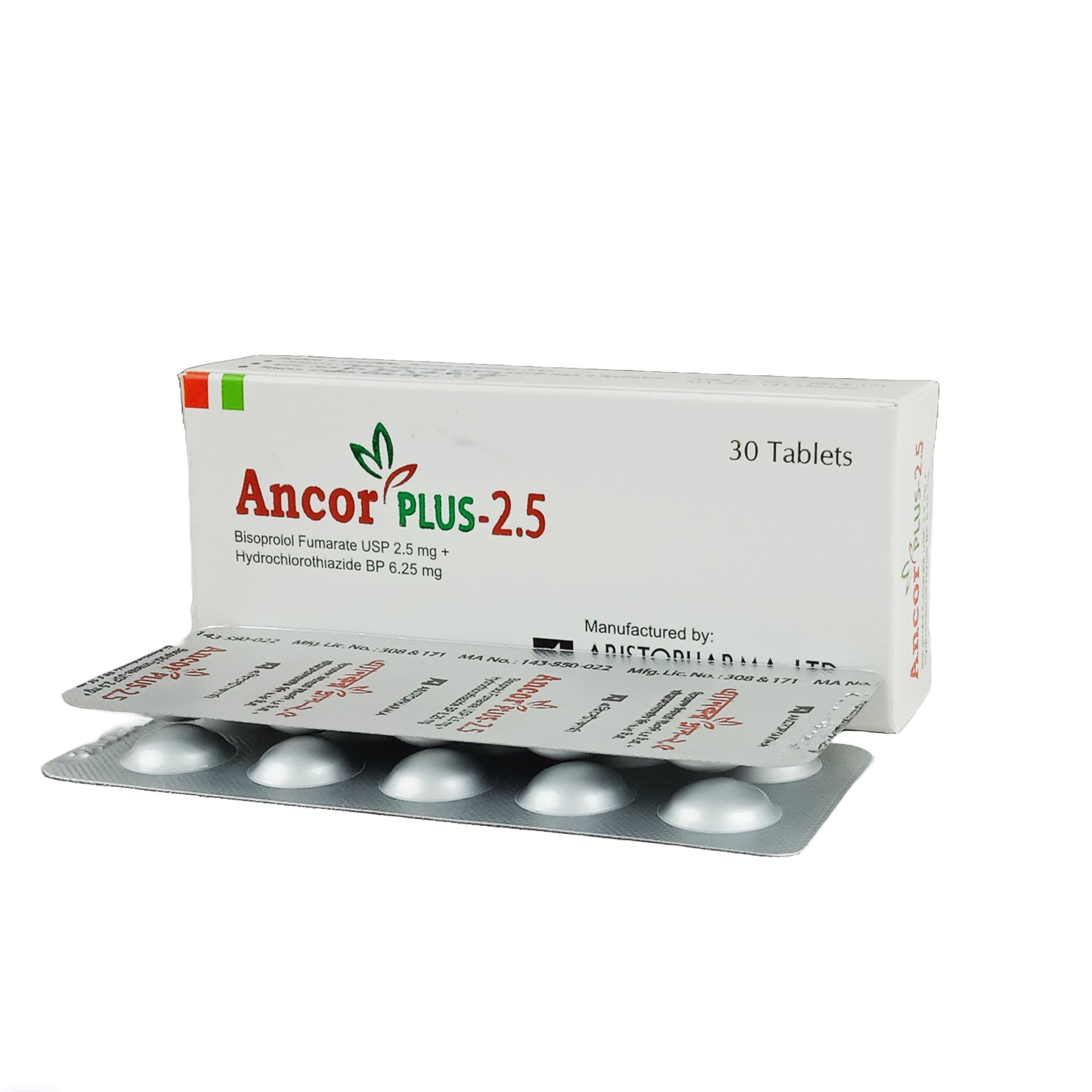 Ancor Plus 2.5 2.5mg+6.25mg Tablet
