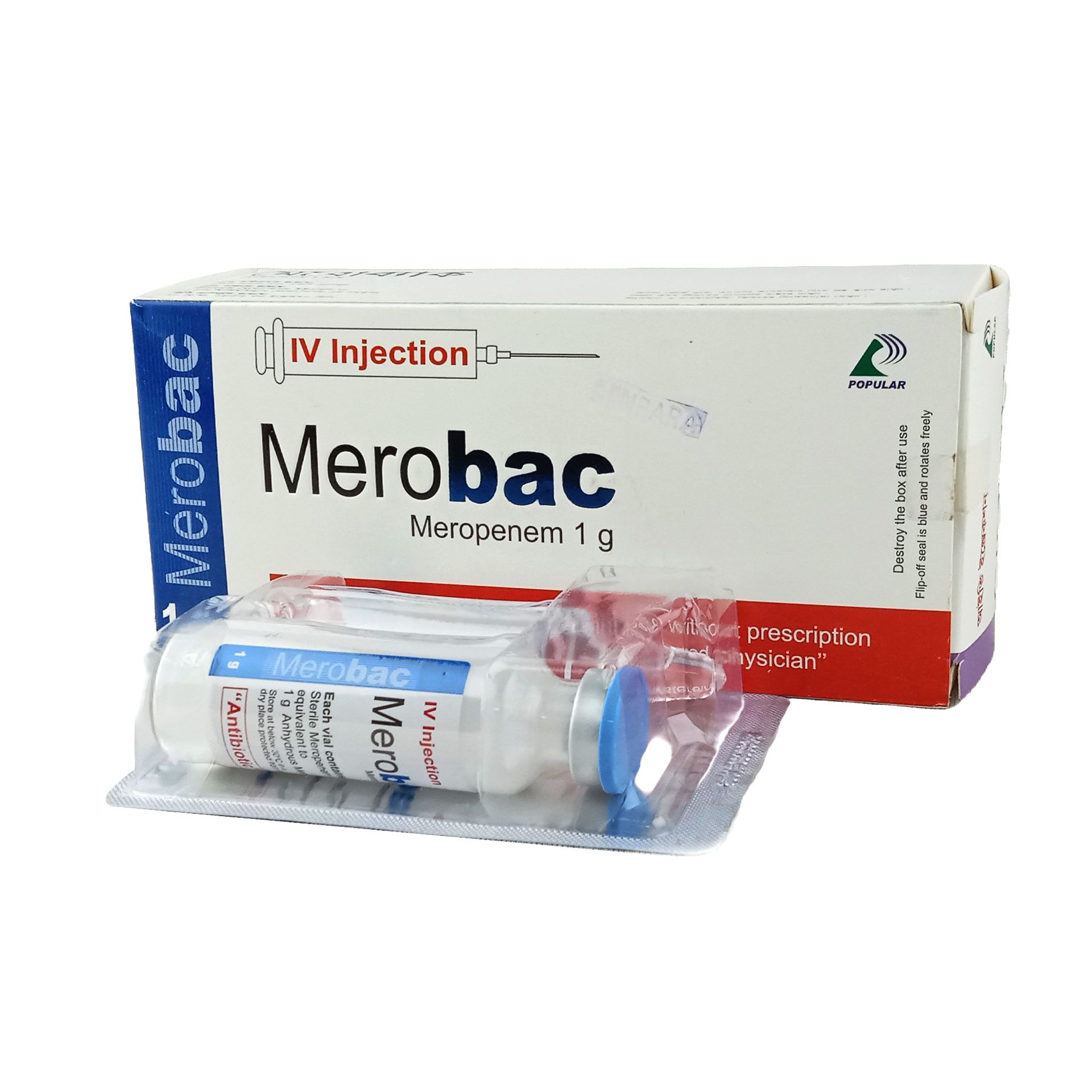 Merobac 1gm 1gm/vial Injection