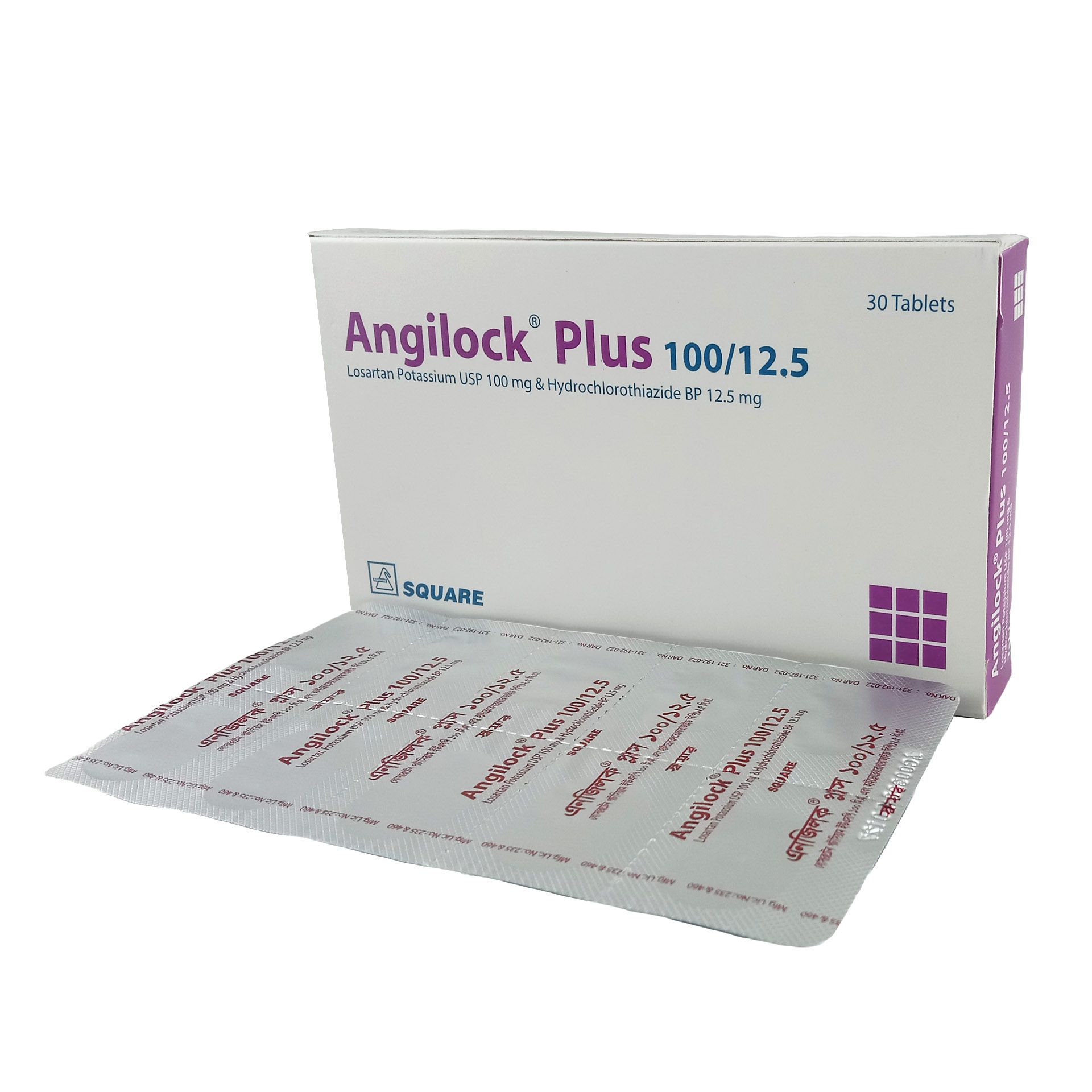Angilock Plus 100/12.5 12.5mg+100mg Tablet