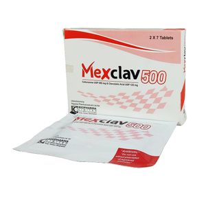 Mexclav 500mg+125mg Tablet