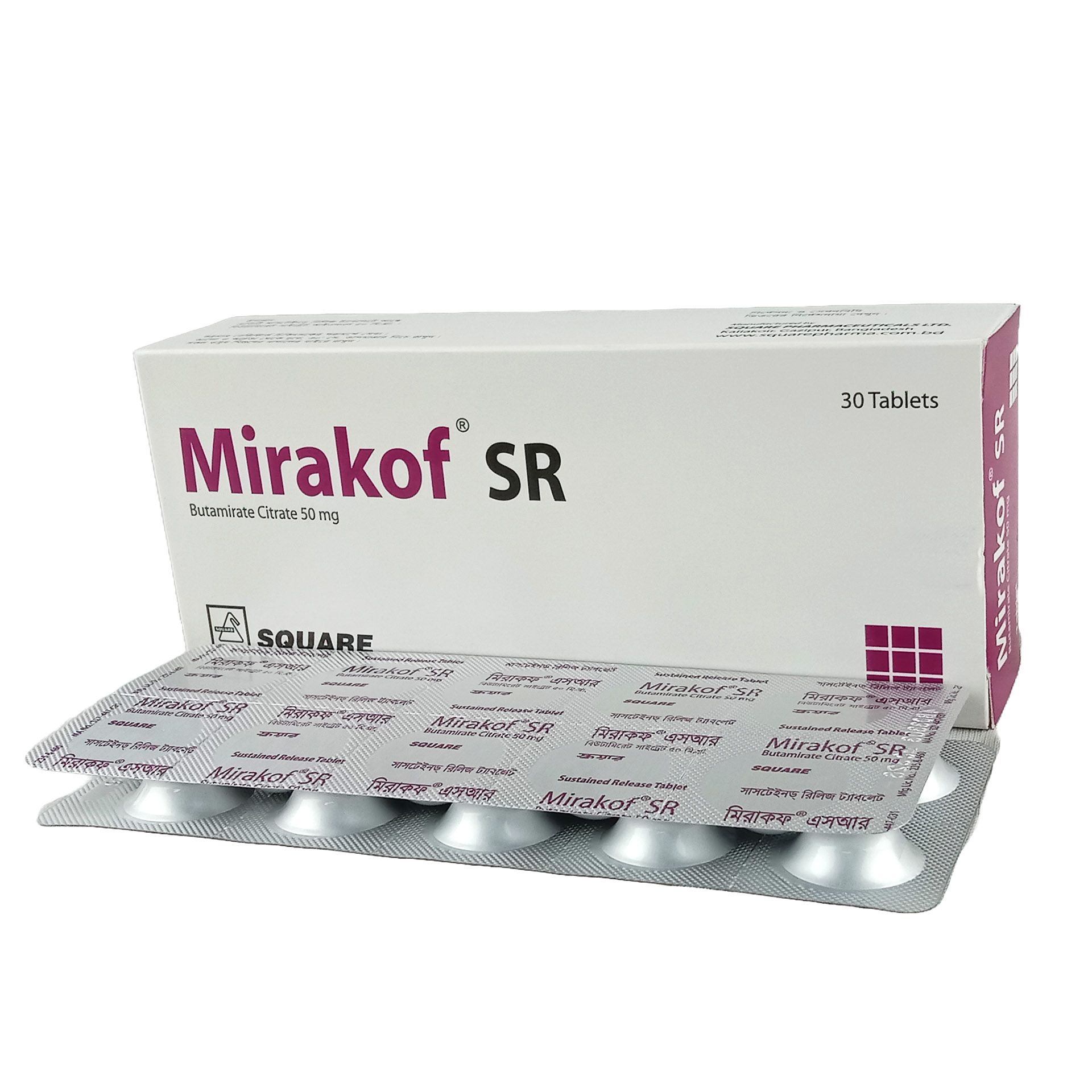 Mirakof SR 50mg Tablet
