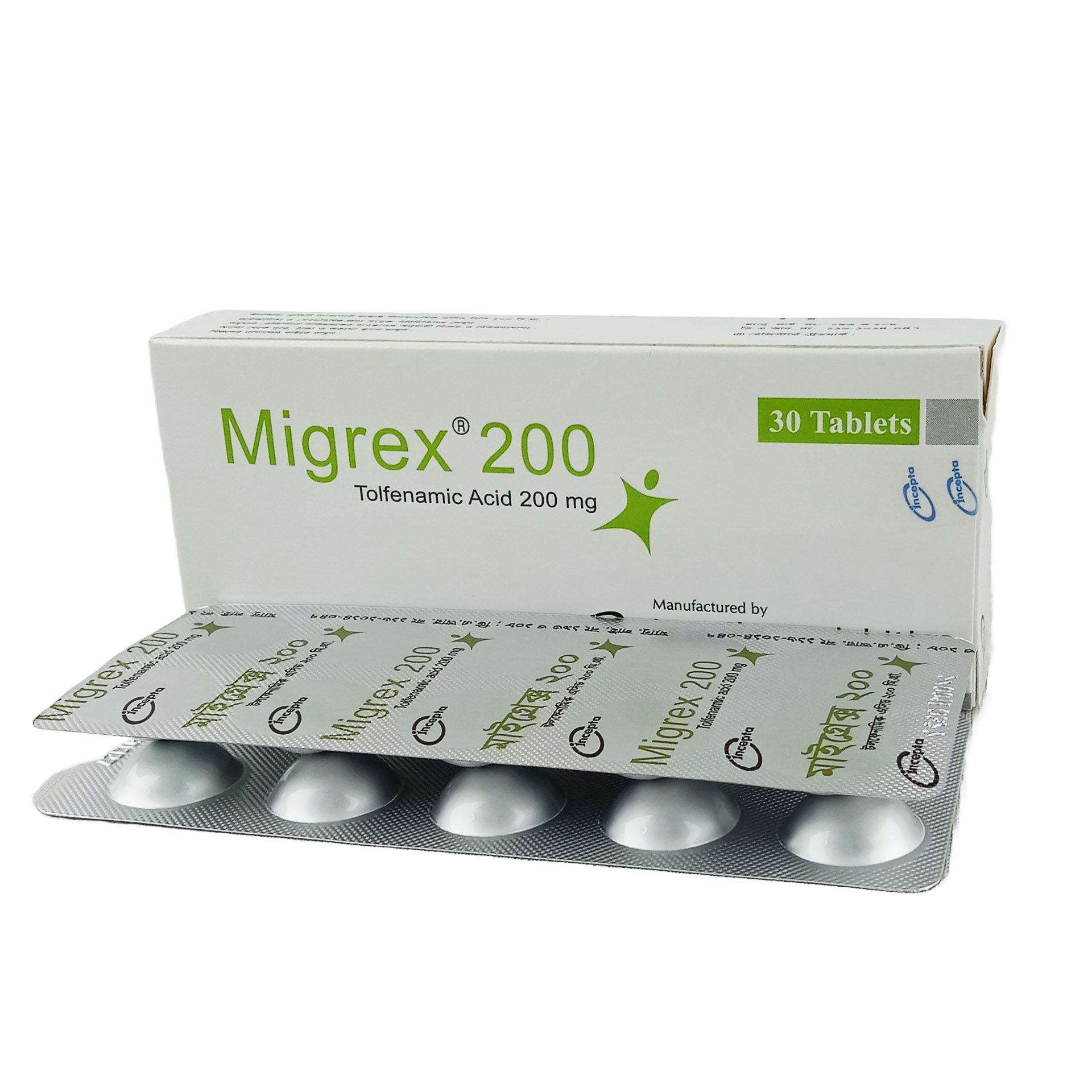 Migrex 200mg Tablet