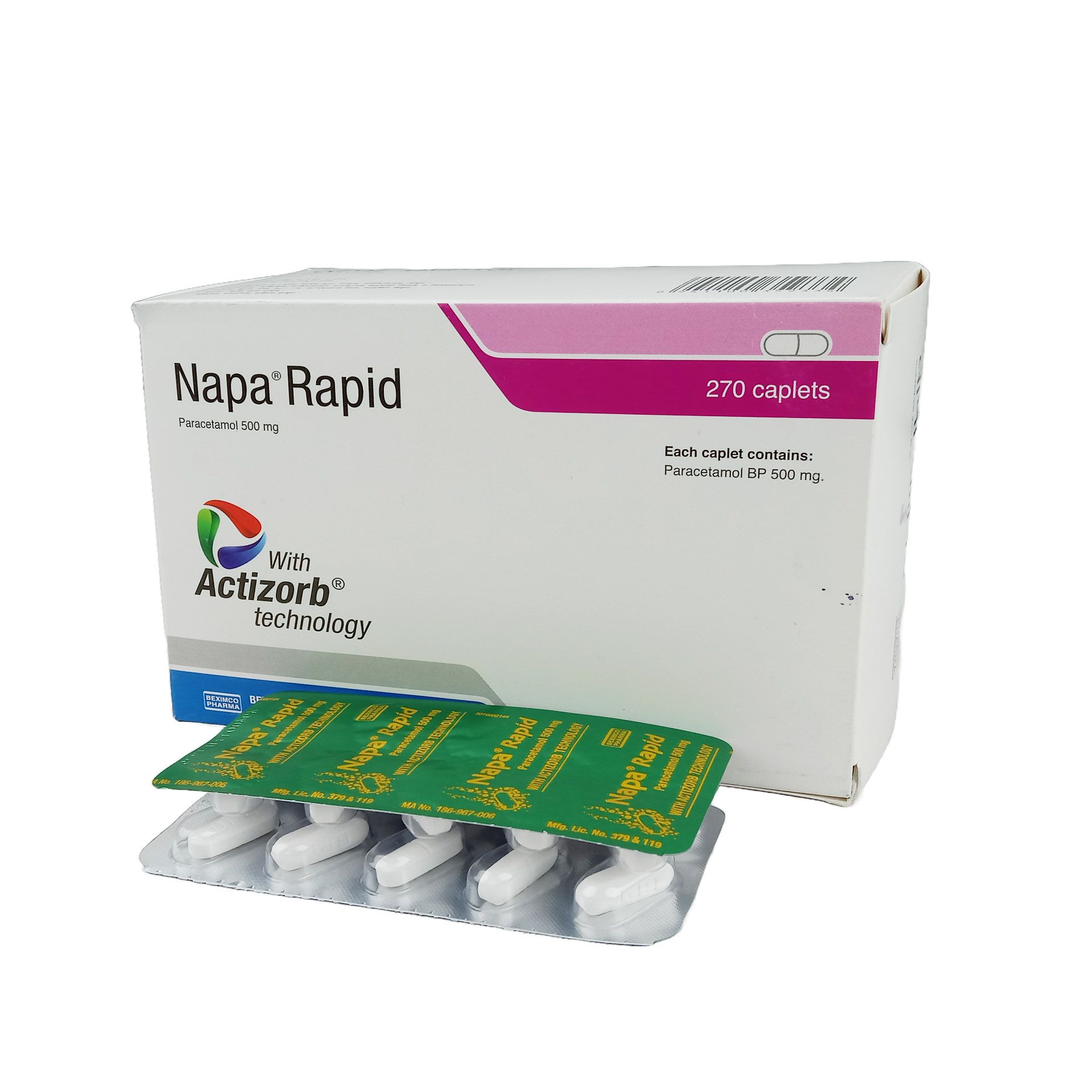 Napa Rapid 500mg Tablet