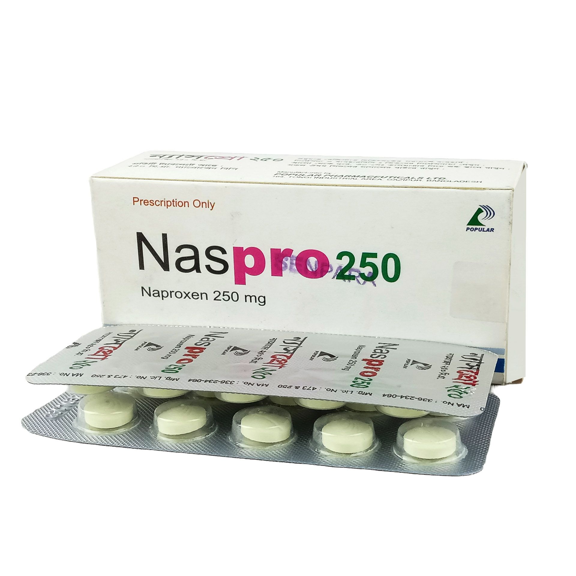Naspro 250mg Tablet