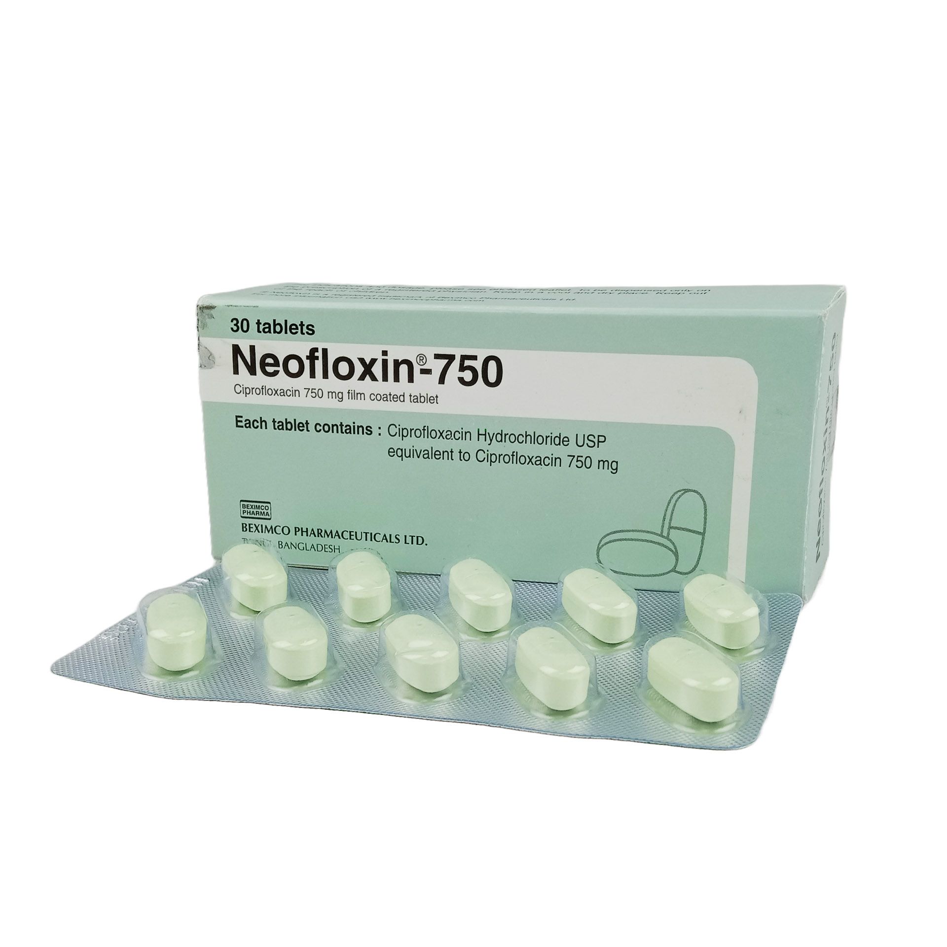 Neofloxin 750mg Tablet