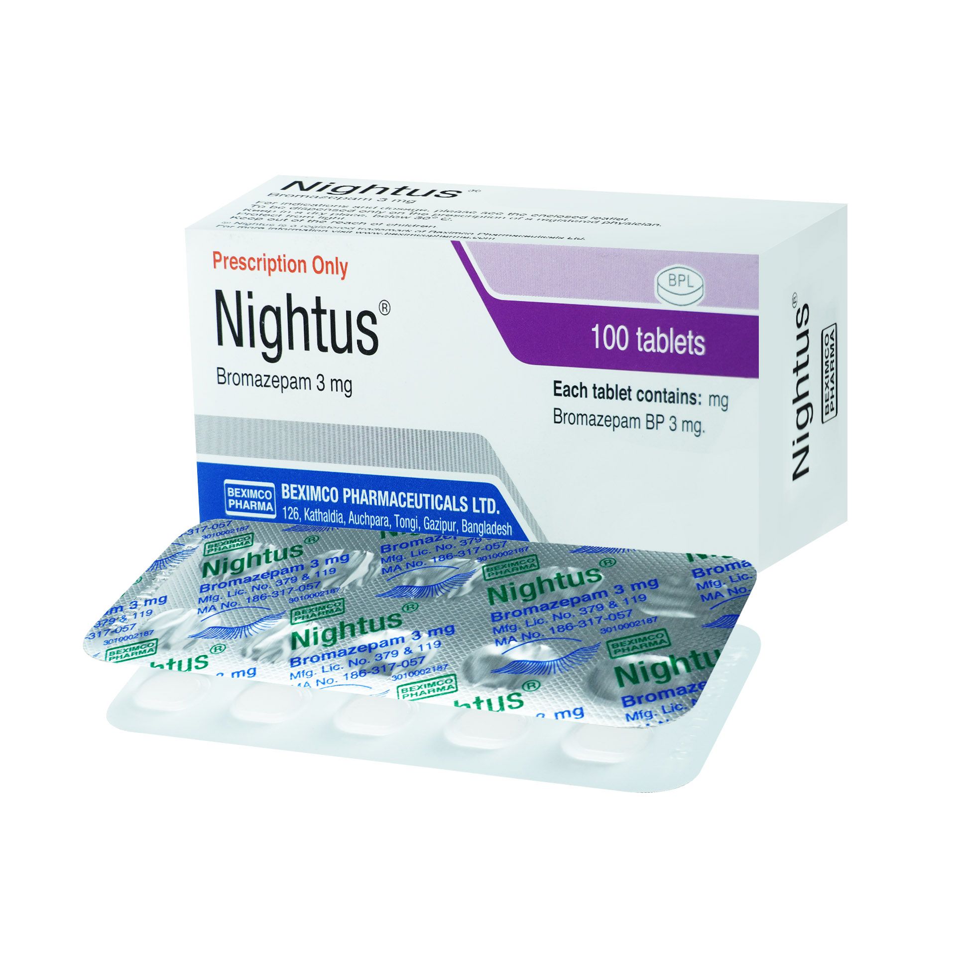 Nightus 3mg Tablet