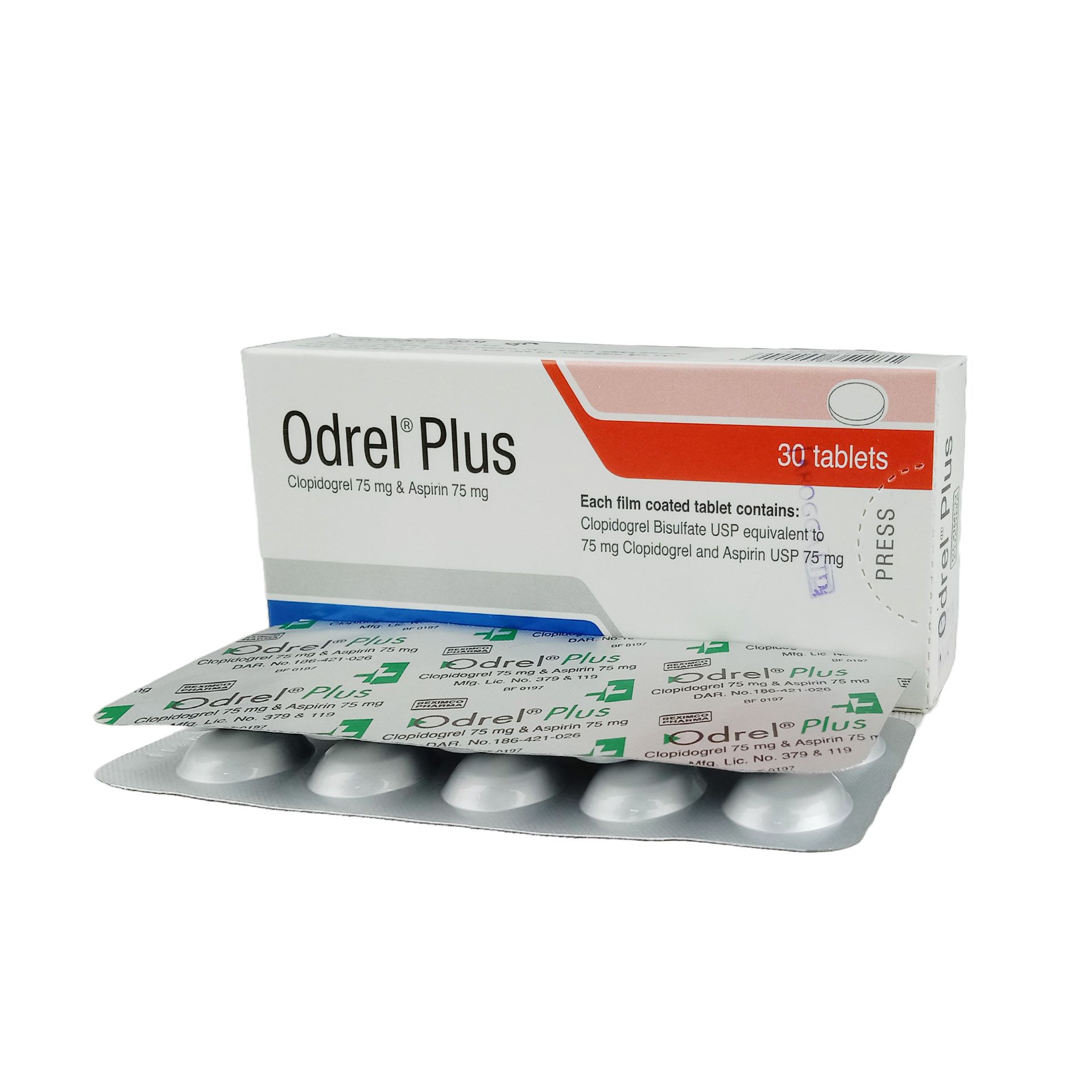 Odrel Plus 75mg+75mg Tablet