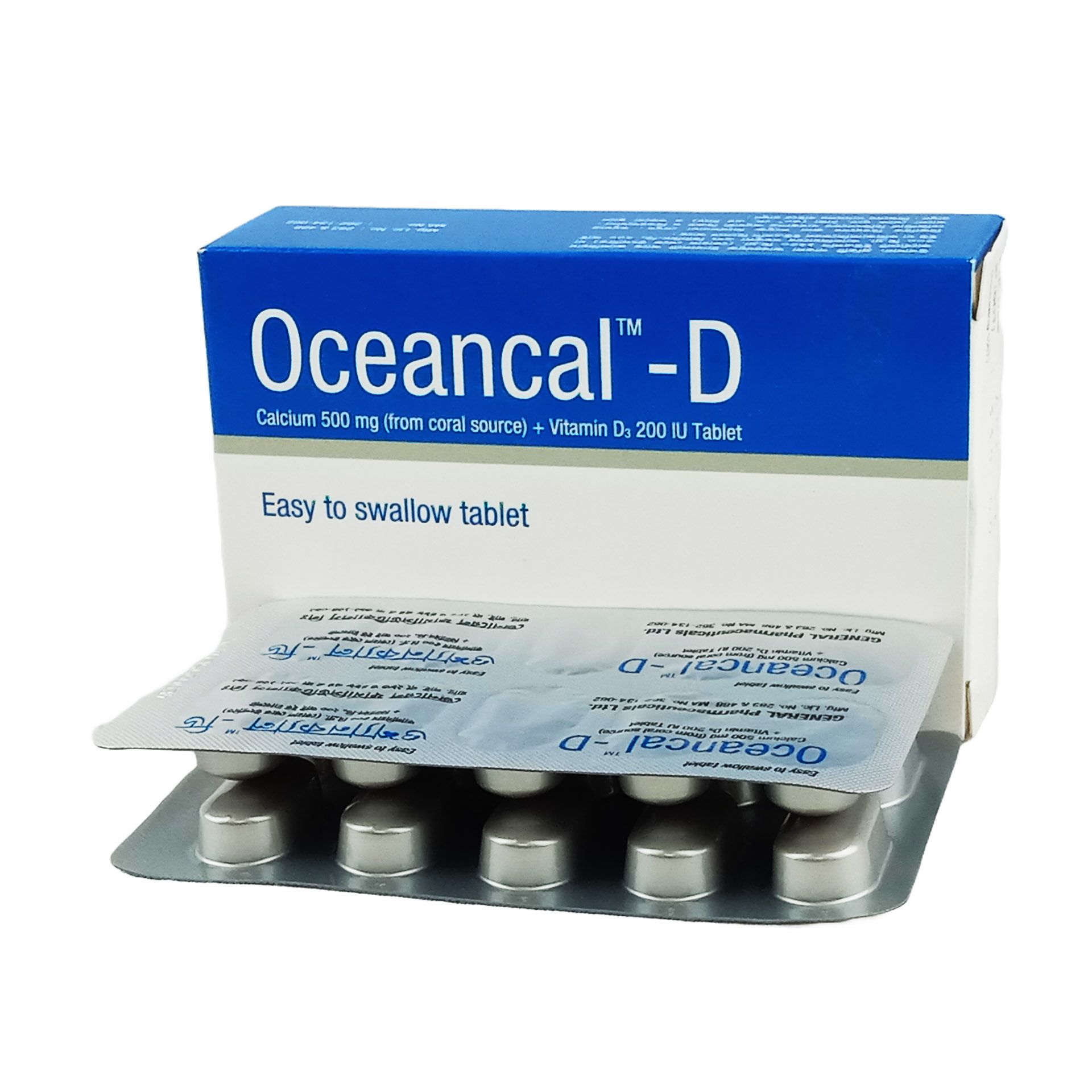 Oceancal D 500mg+200IU Tablet