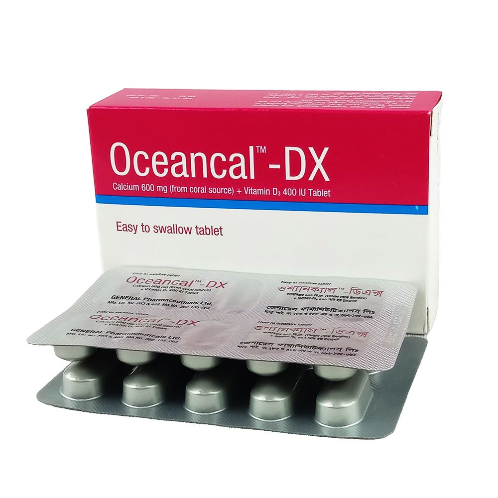 Oceancal DX 600mg+400IU Tablet