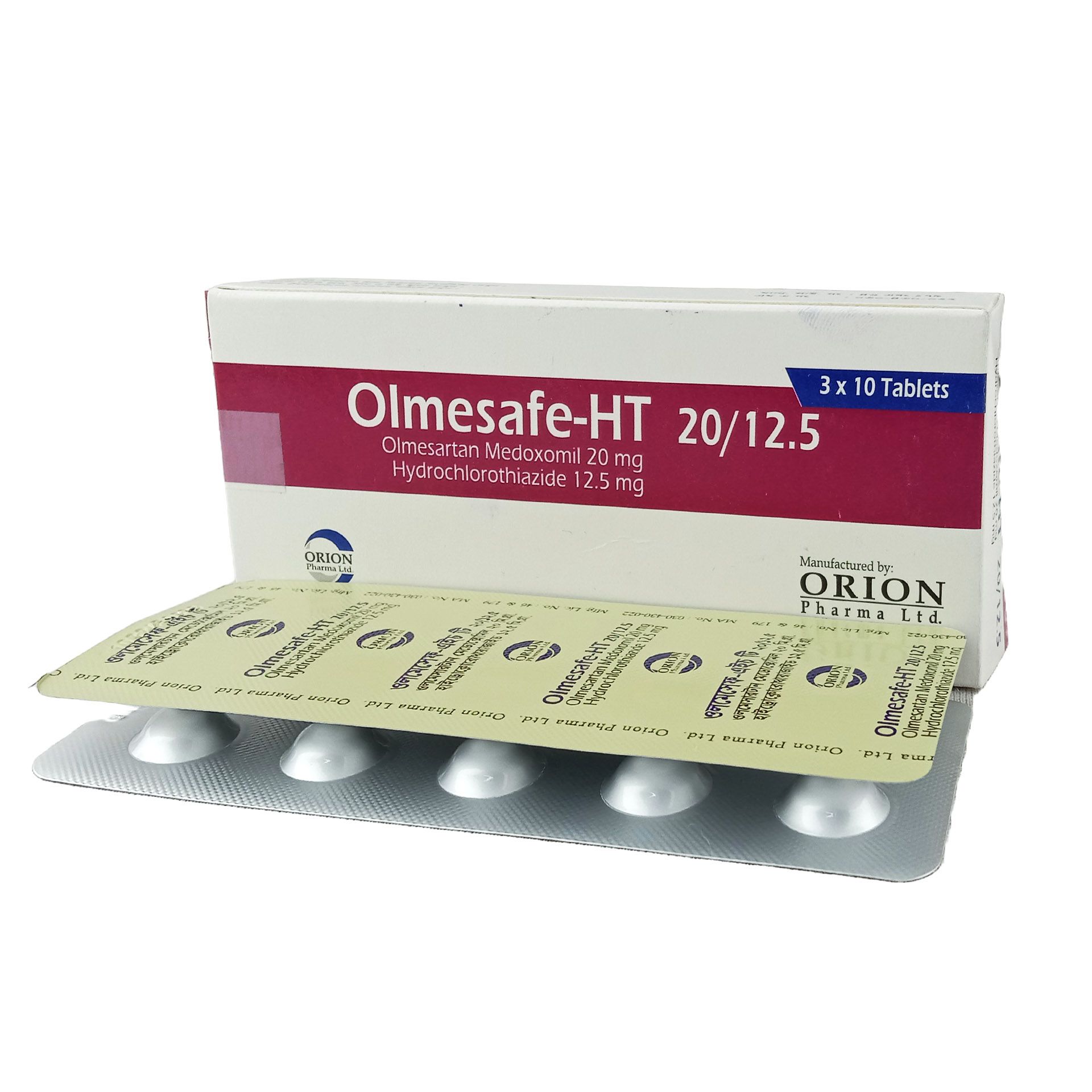 Olmesafe HT 20/12.5 12.5mg+20mg Tablet