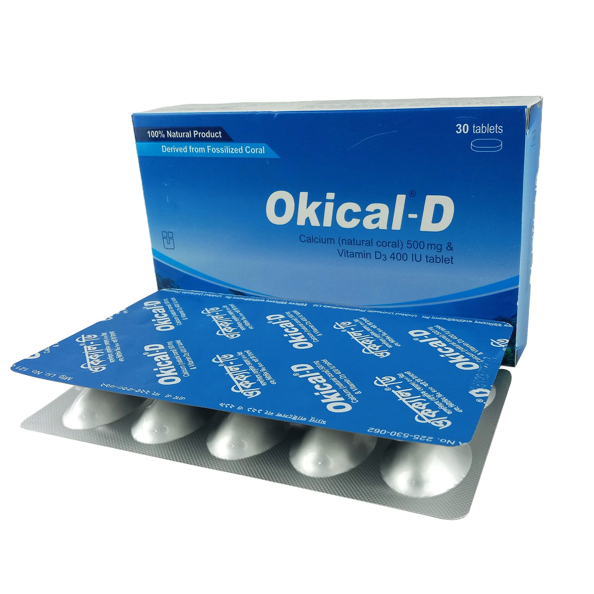 Okical-D 500mg+400IU Tablet