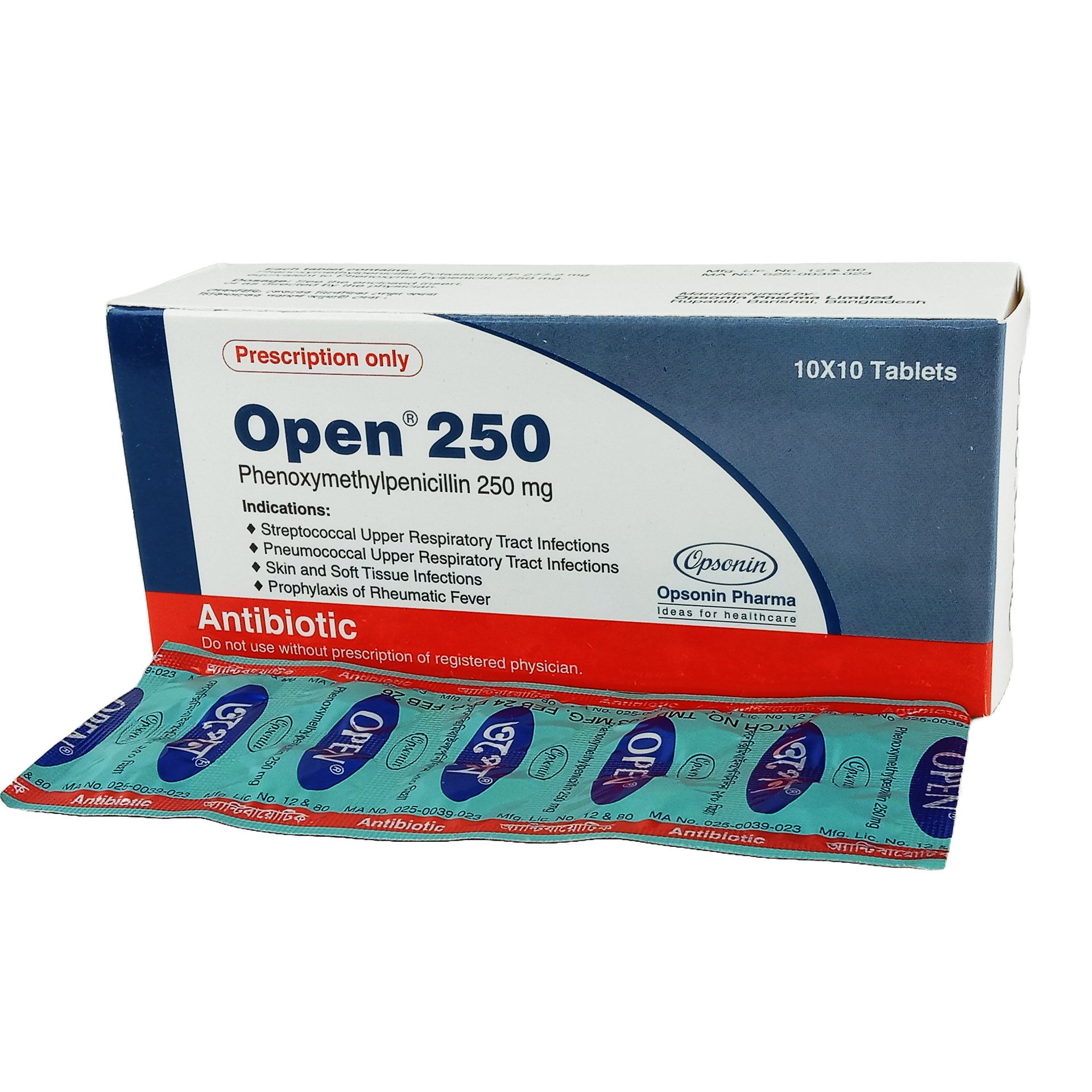 Open 250mg Tablet