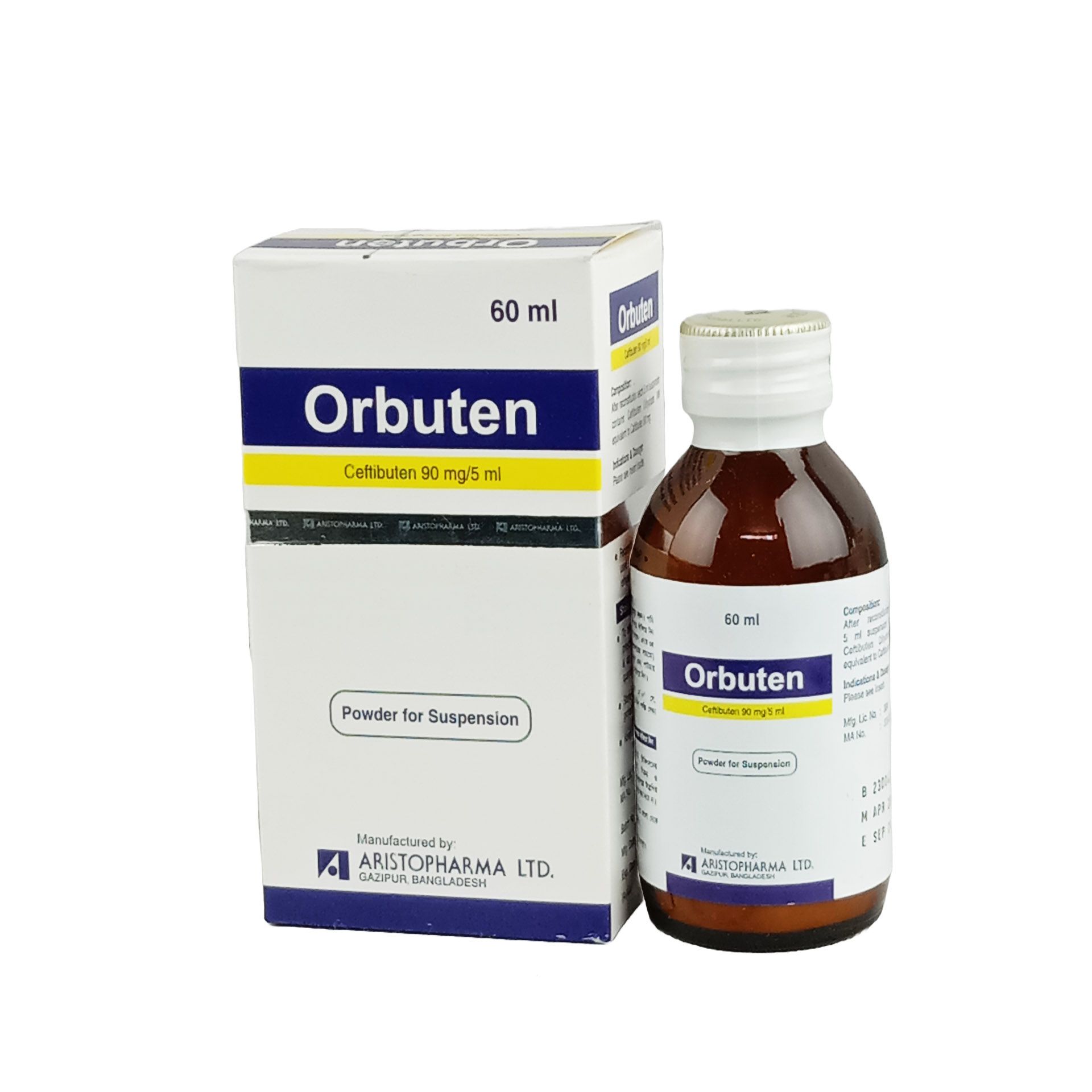 Orbuten 90mg/5ml Powder for Suspension