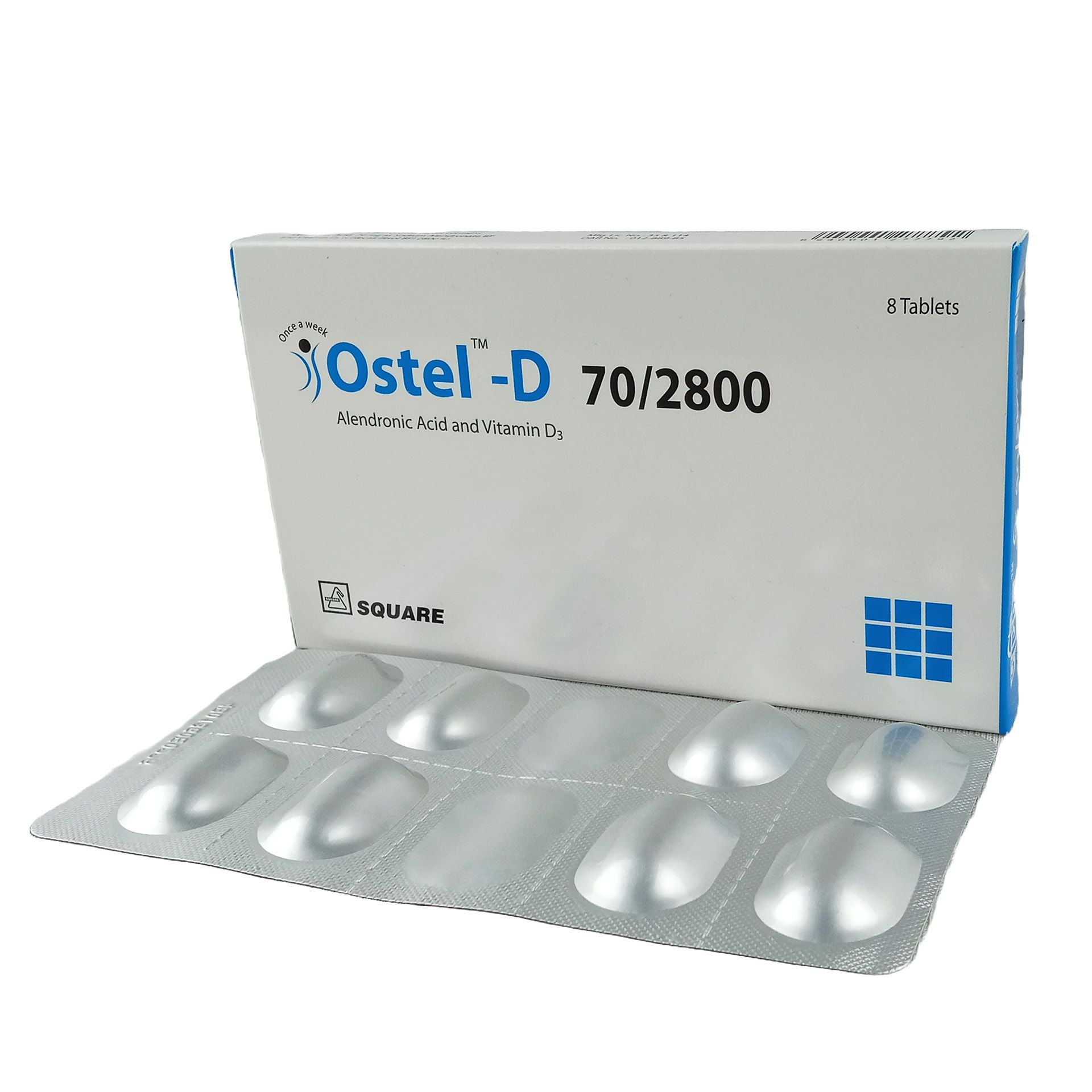 Ostel D 70/2800 70mg+2800IU Tablet