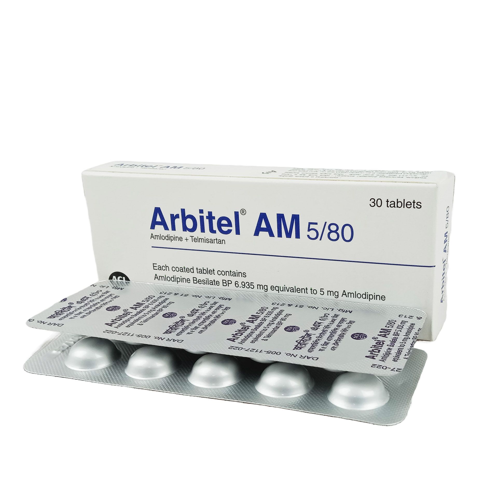 Arbitel AM 5/80mg+5mg Tablet