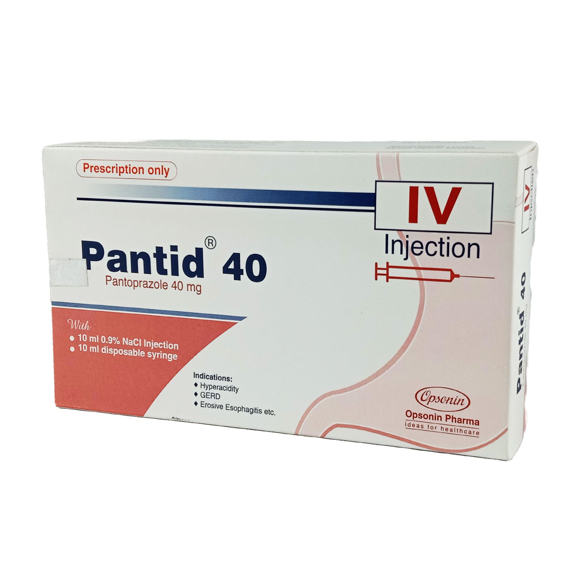 Pantid 40mg/vial Injection