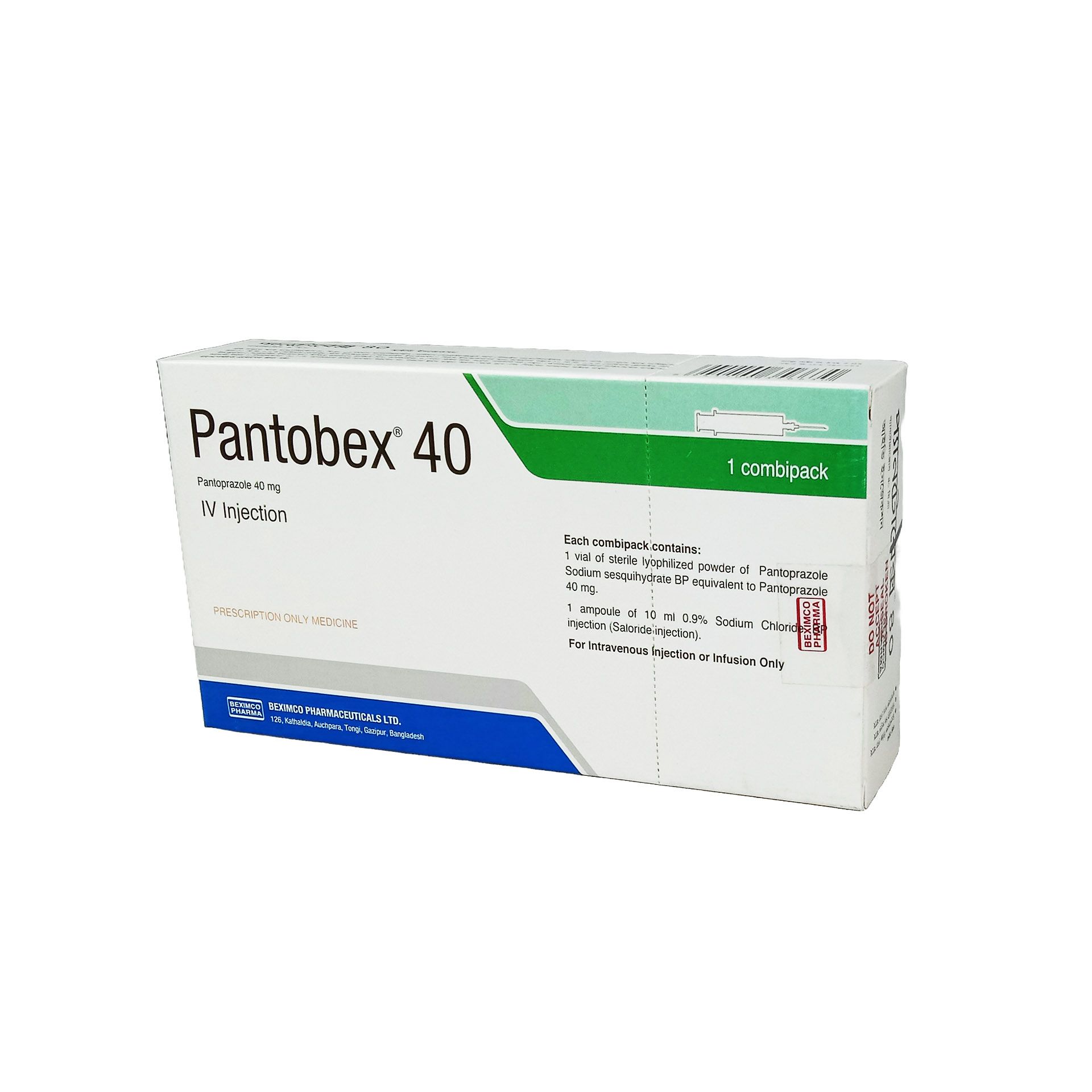 Pantobex IV 40mg/vial Injection