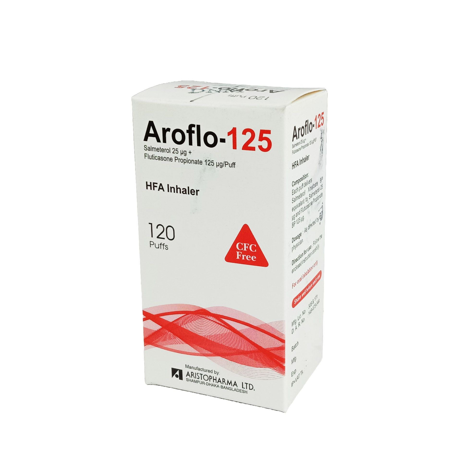 Aroflo 125 HFA 25mcg+125mcg Inhaler