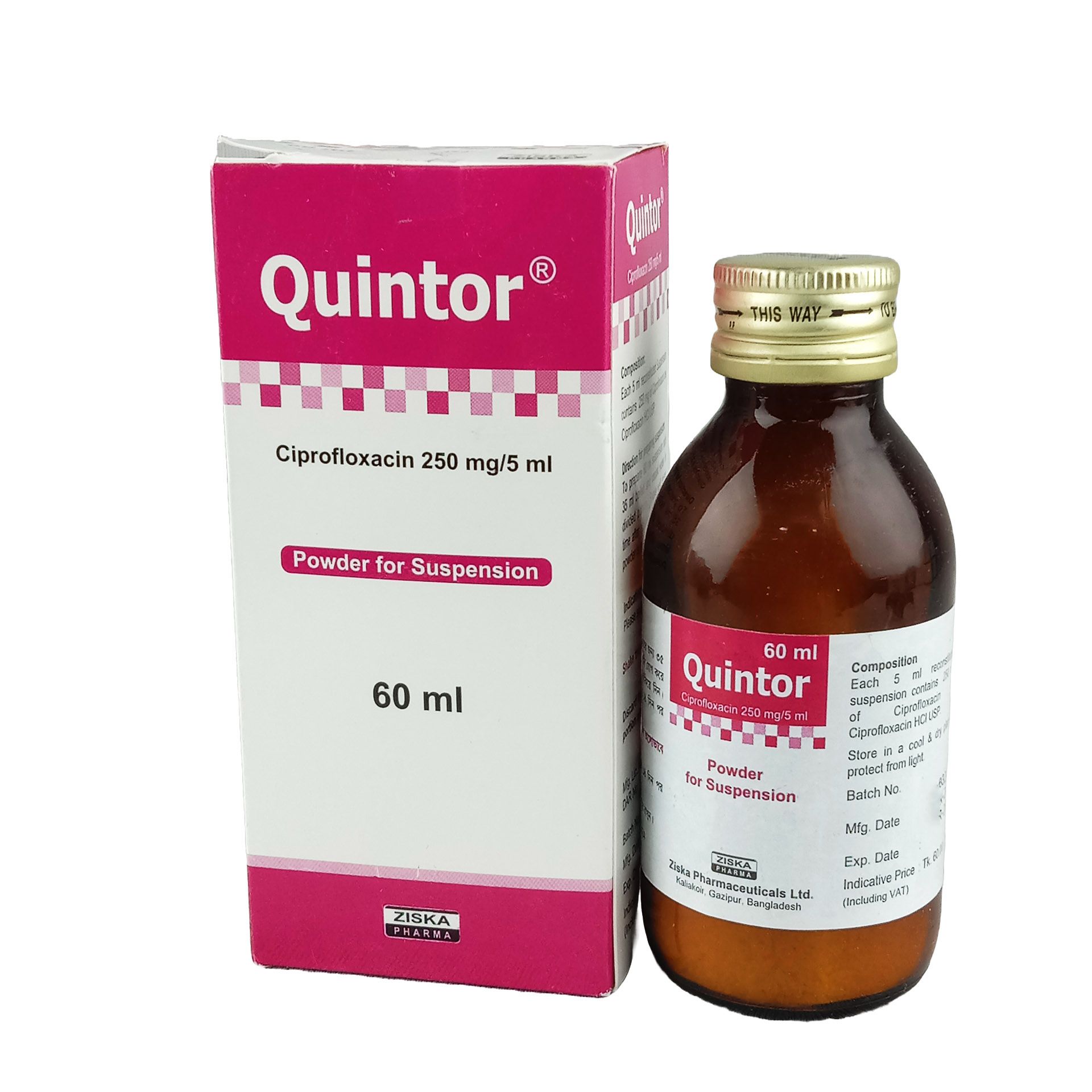Quintor 250mg/5ml Powder for Suspension
