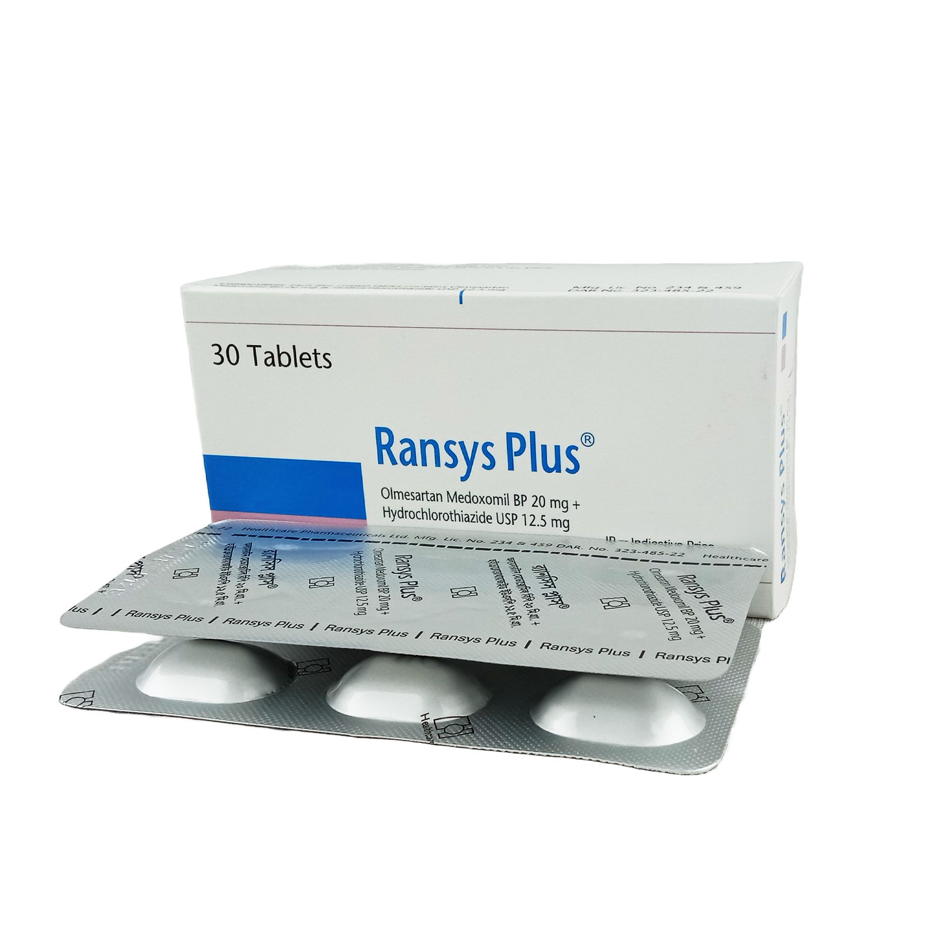 Ransys Plus 20 12.5mg+20mg Tablet