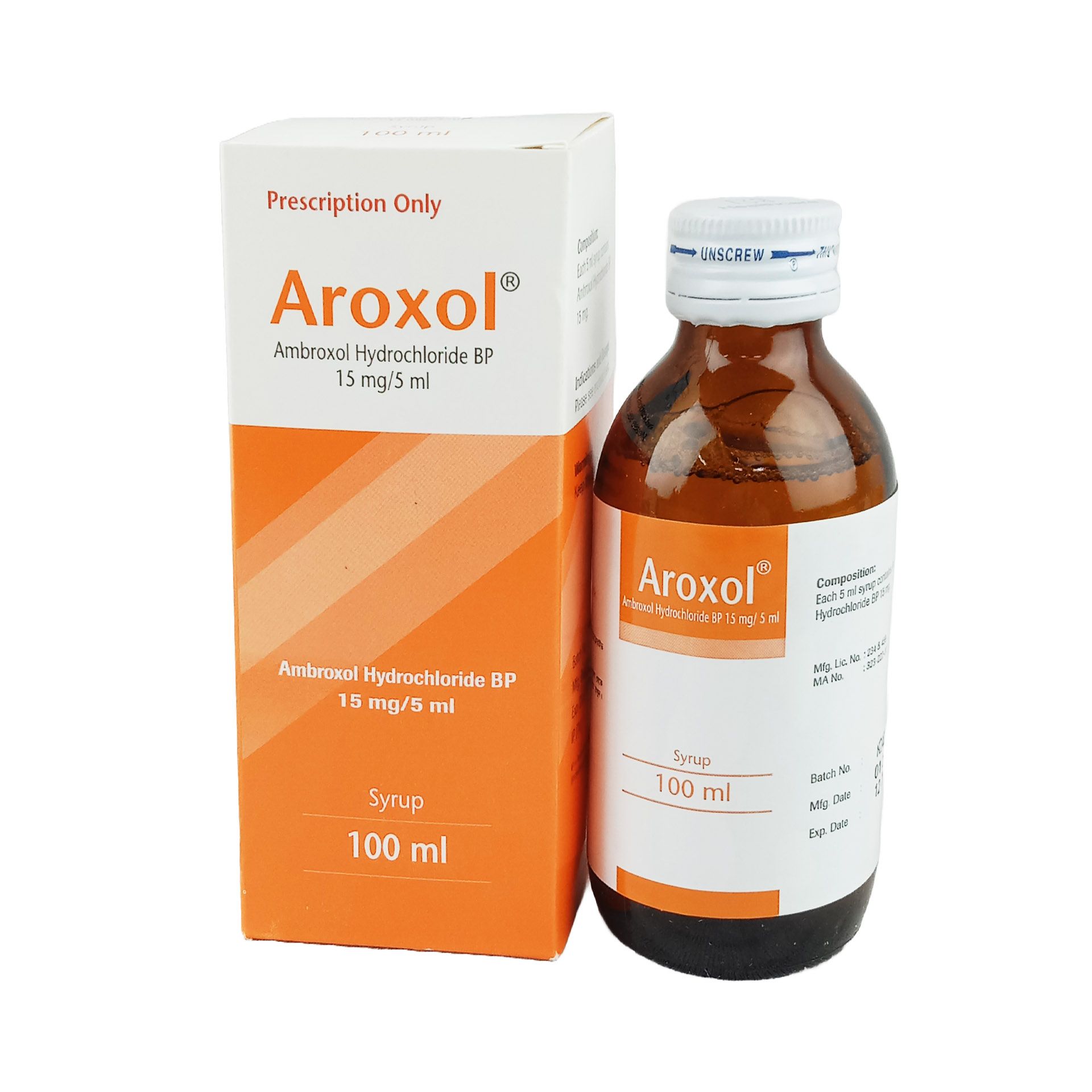 Aroxol 15mg/5ml Syrup
