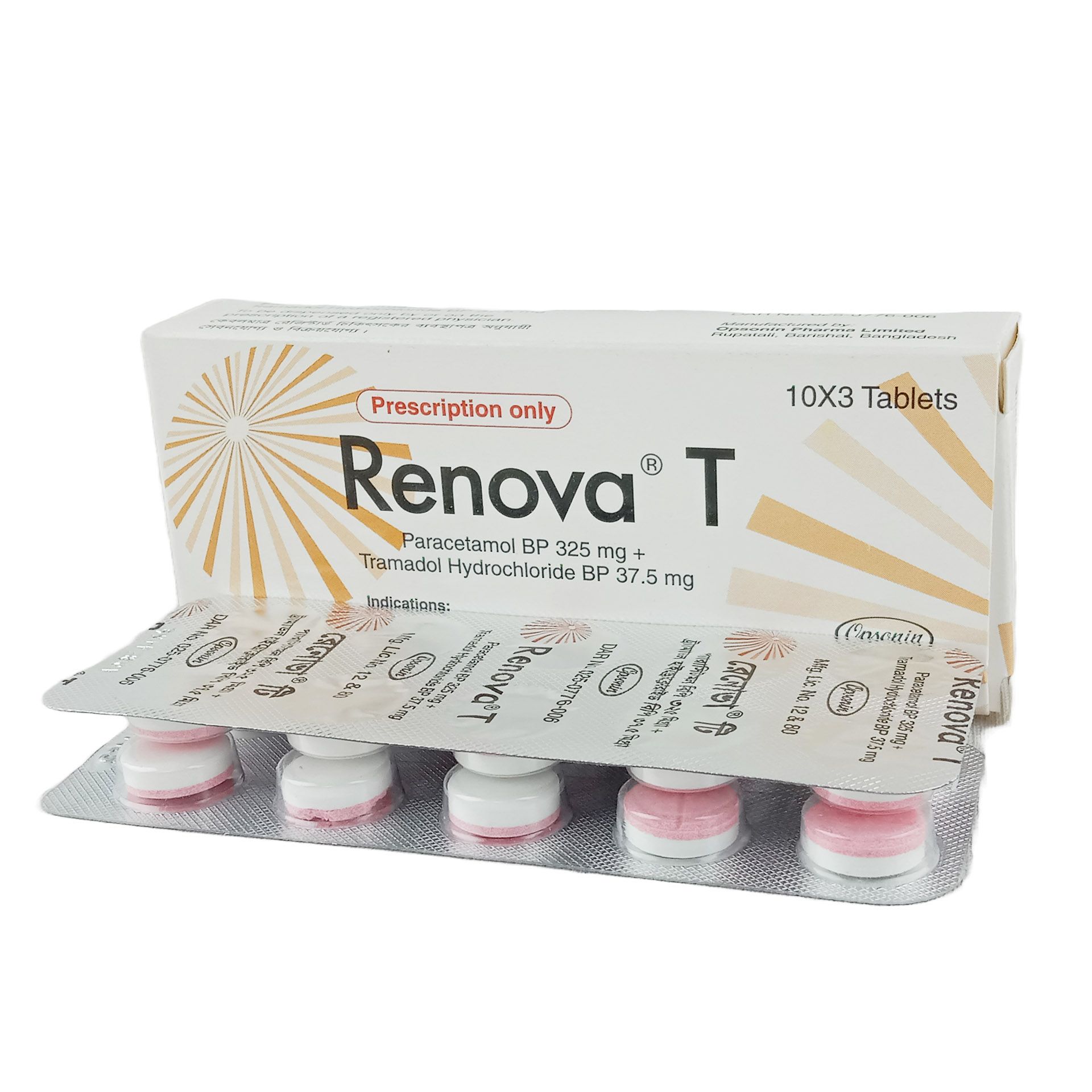 Renova T 325mg+37.5mg Tablet