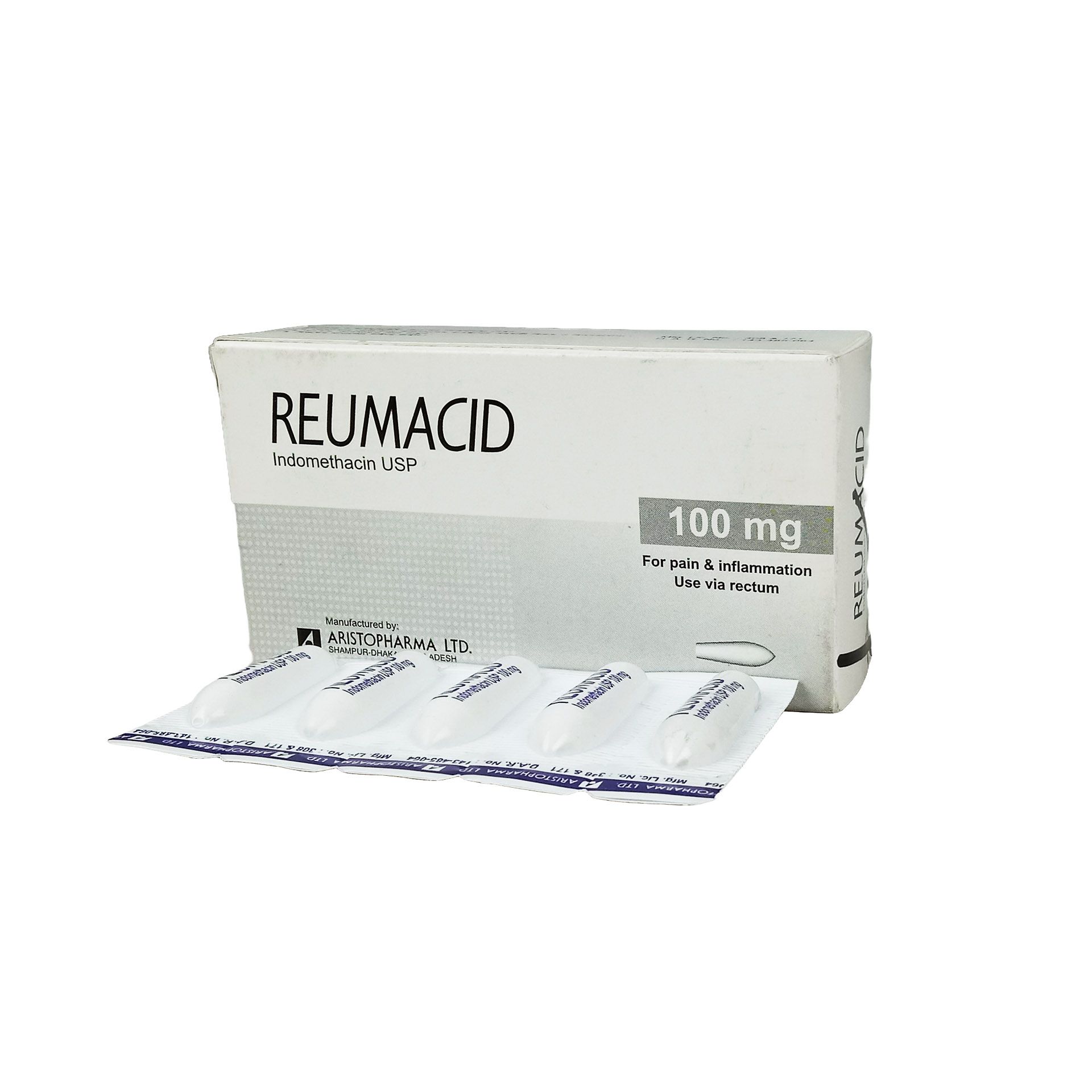 Reumacid 100mg Suppository