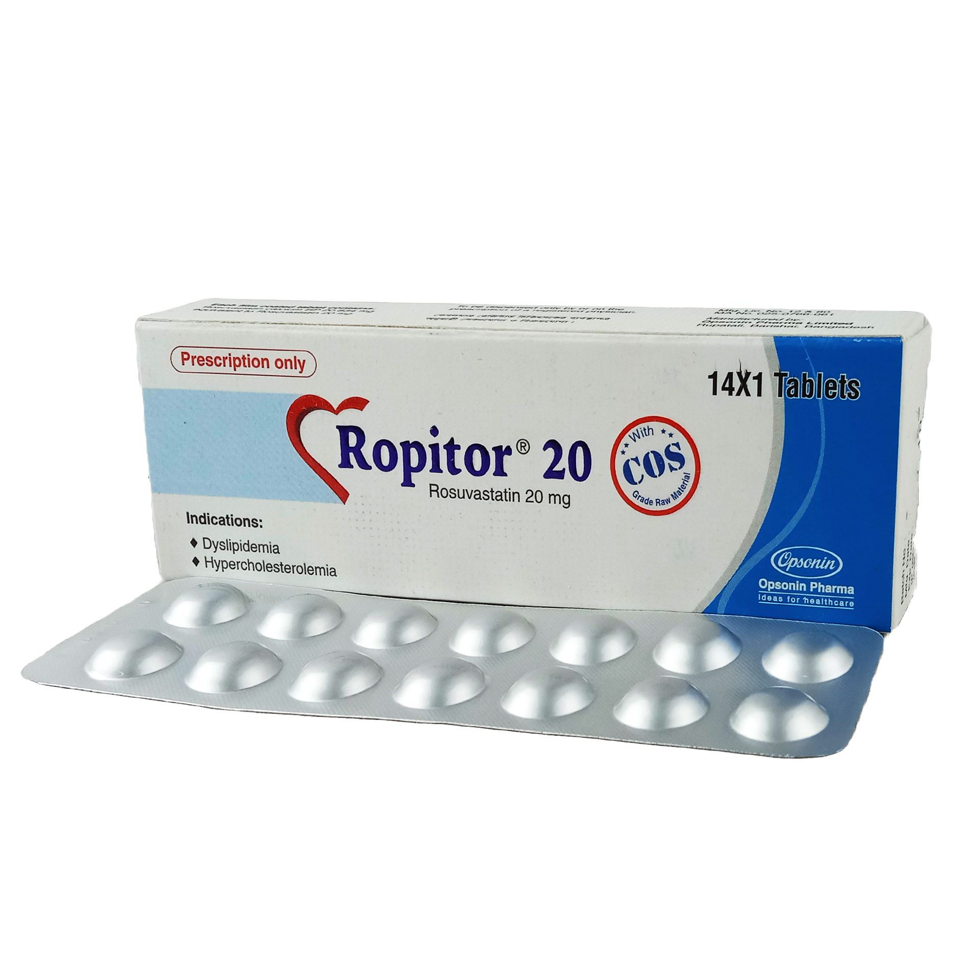 Ropitor 20mg Tablet