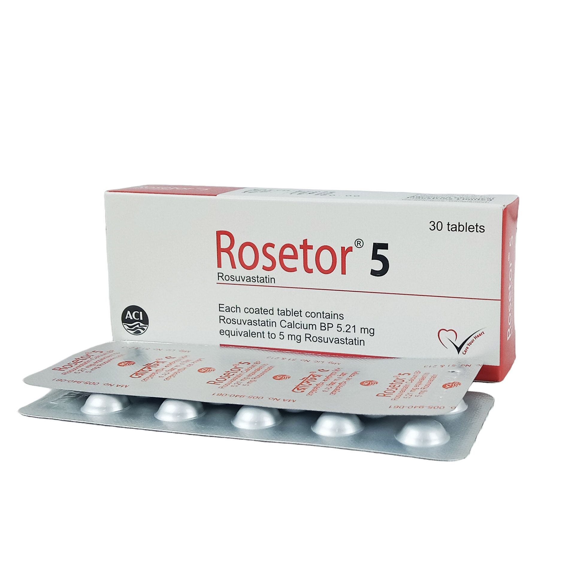 Rosetor 5mg Tablet