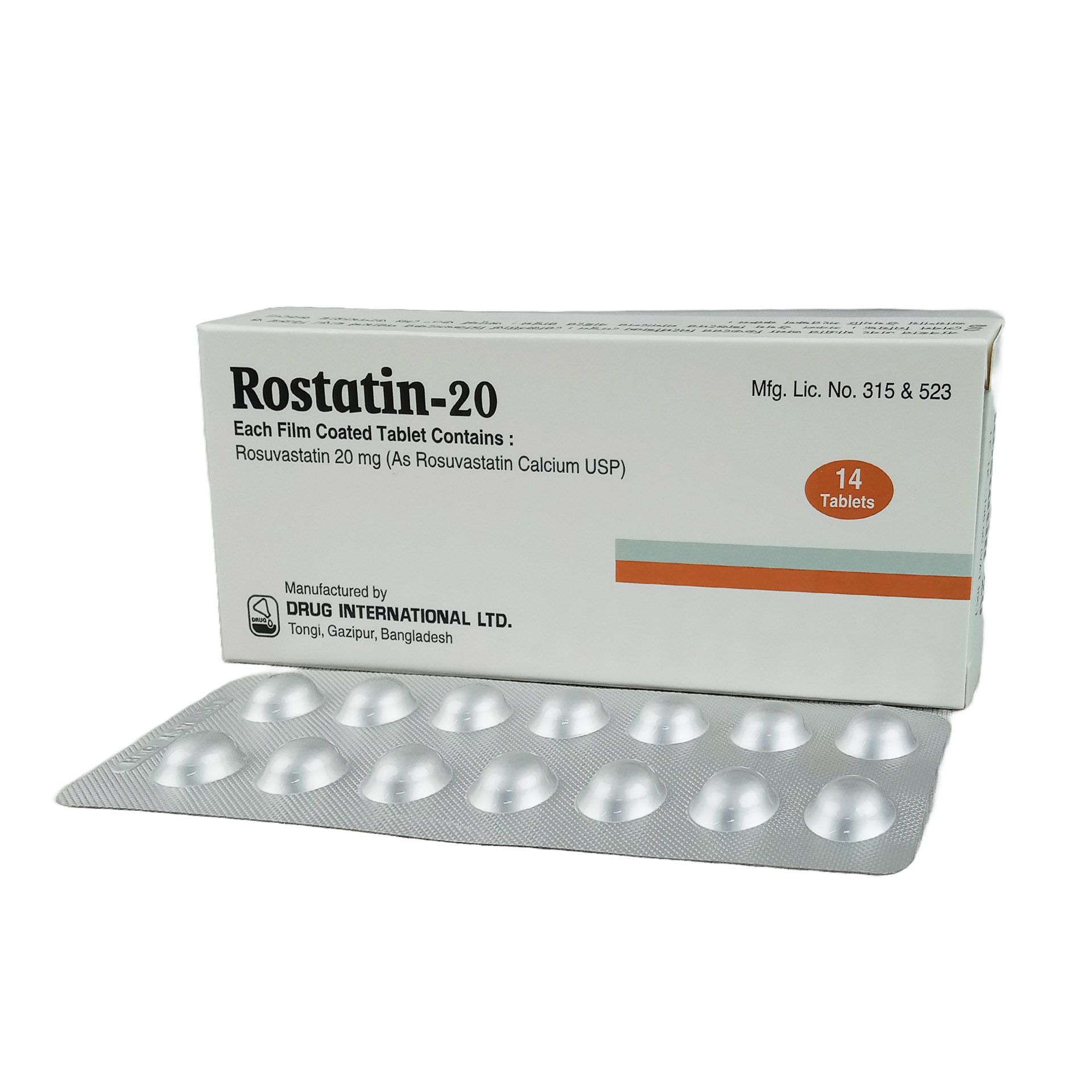 Rostatin 20mg Tablet