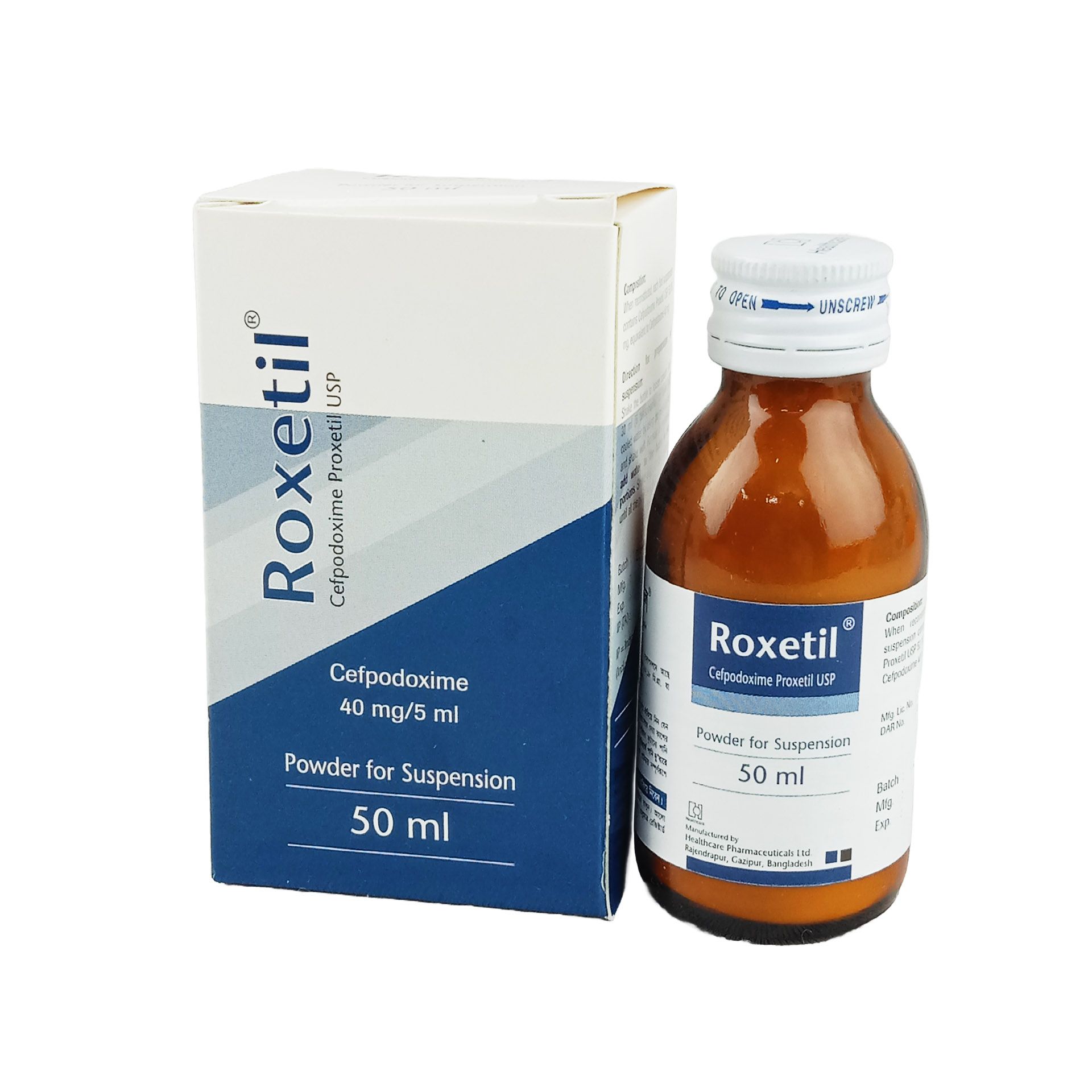 Roxetil 40mg/5ml Powder for Suspension
